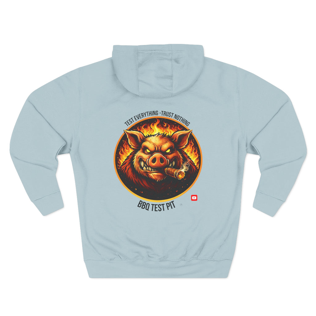 BBQ Test Pit Official Logo Hoodie — Premium Heavyweight Uniform | Batch 001