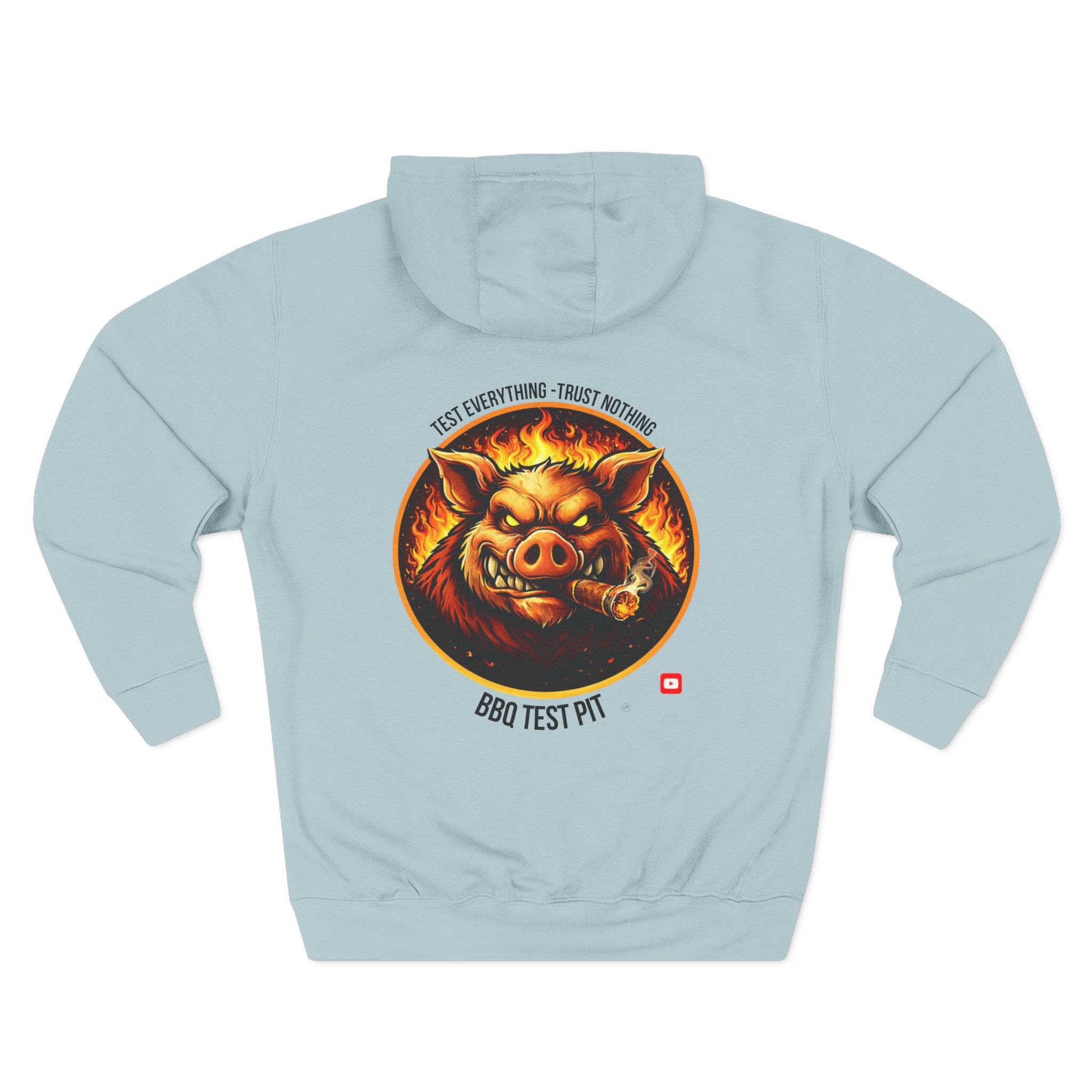 BBQ Test Pit Official Logo Hoodie — Premium Heavyweight Uniform | Batch 001