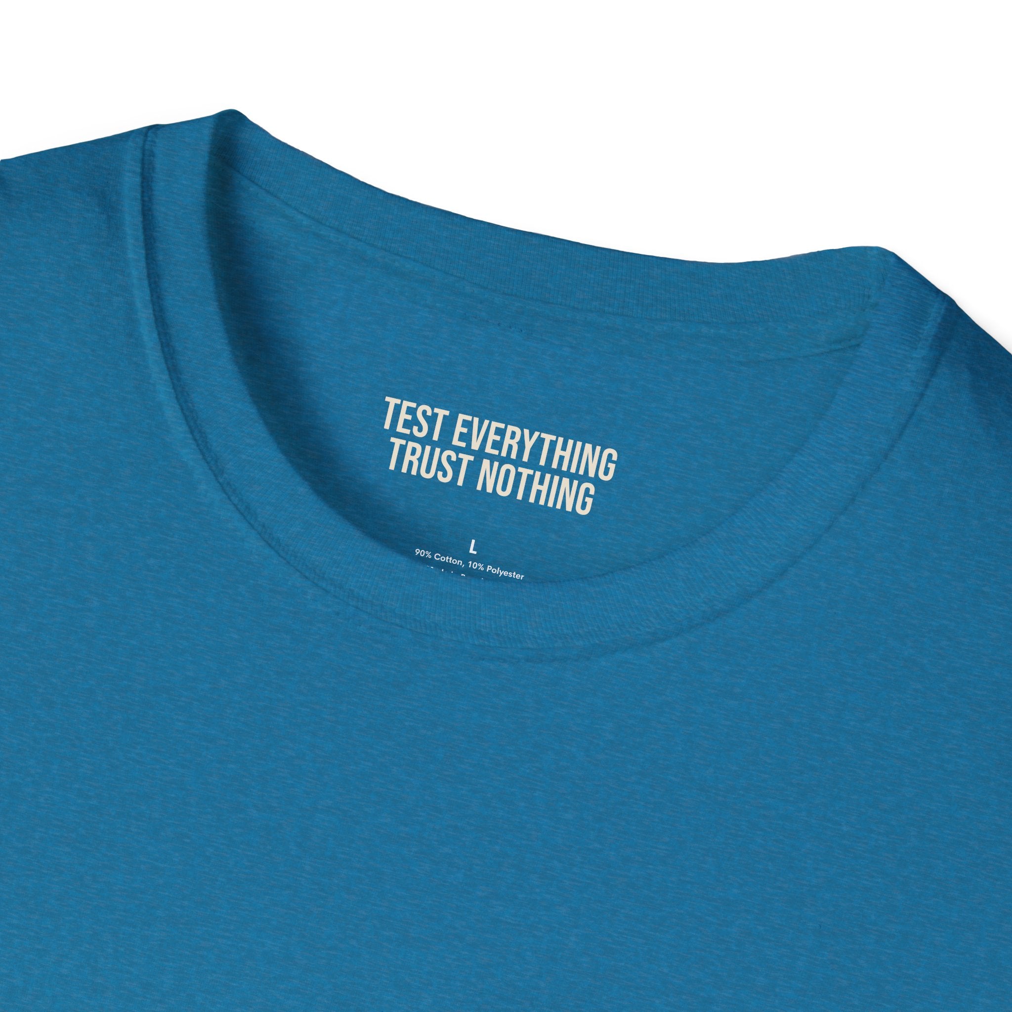 Stop Staring At My Rack T-Shirt — Premium Softstyle Rib Tee | BBQ Test Pit