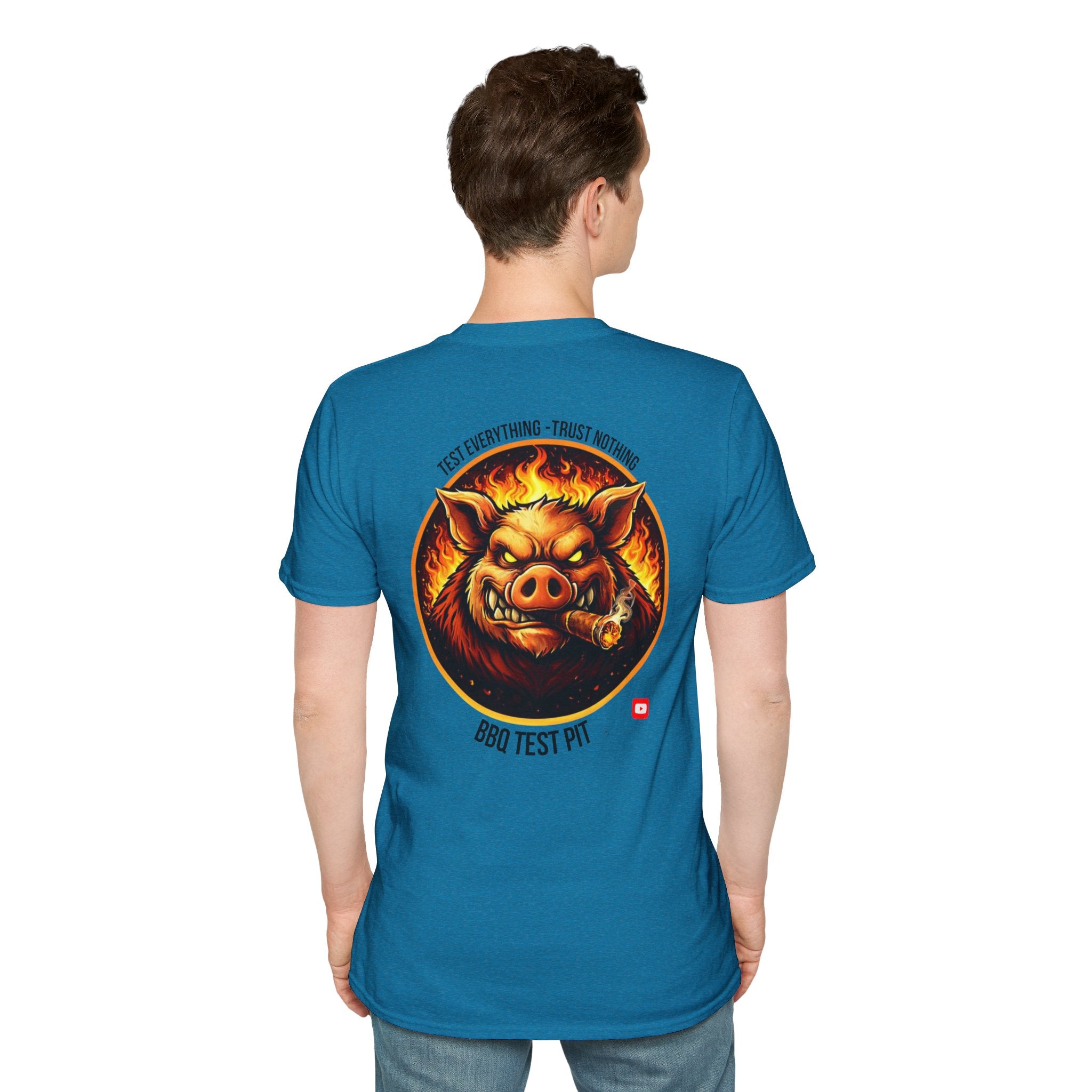 BBQ Test Pit Official Logo T-Shirt — Premium Softstyle Uniform | Batch 001