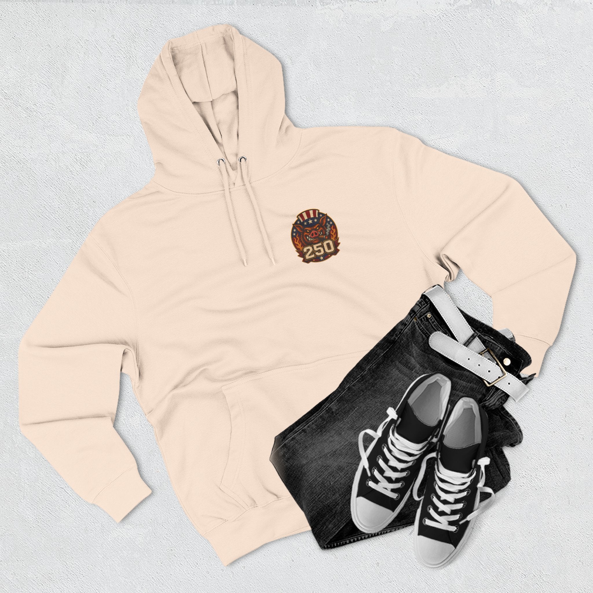 BBQ Test Pit America's 250th Birthday Hoodie | Limited Edition Patriotic Fleece