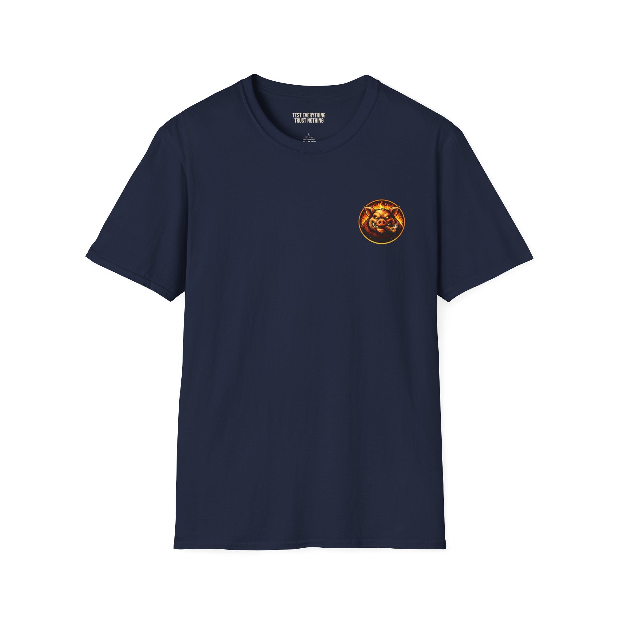 BBQ Test Pit Official Logo T-Shirt — Premium Softstyle Uniform | Batch 001