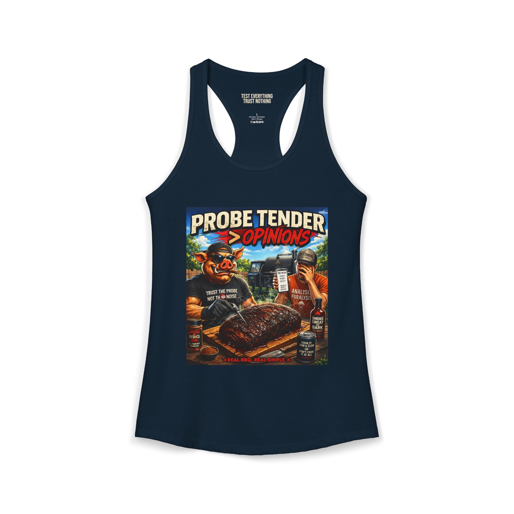 Probe Tender > Opinions Women's Tank Top — Premium Racerback | BBQ Test Pit