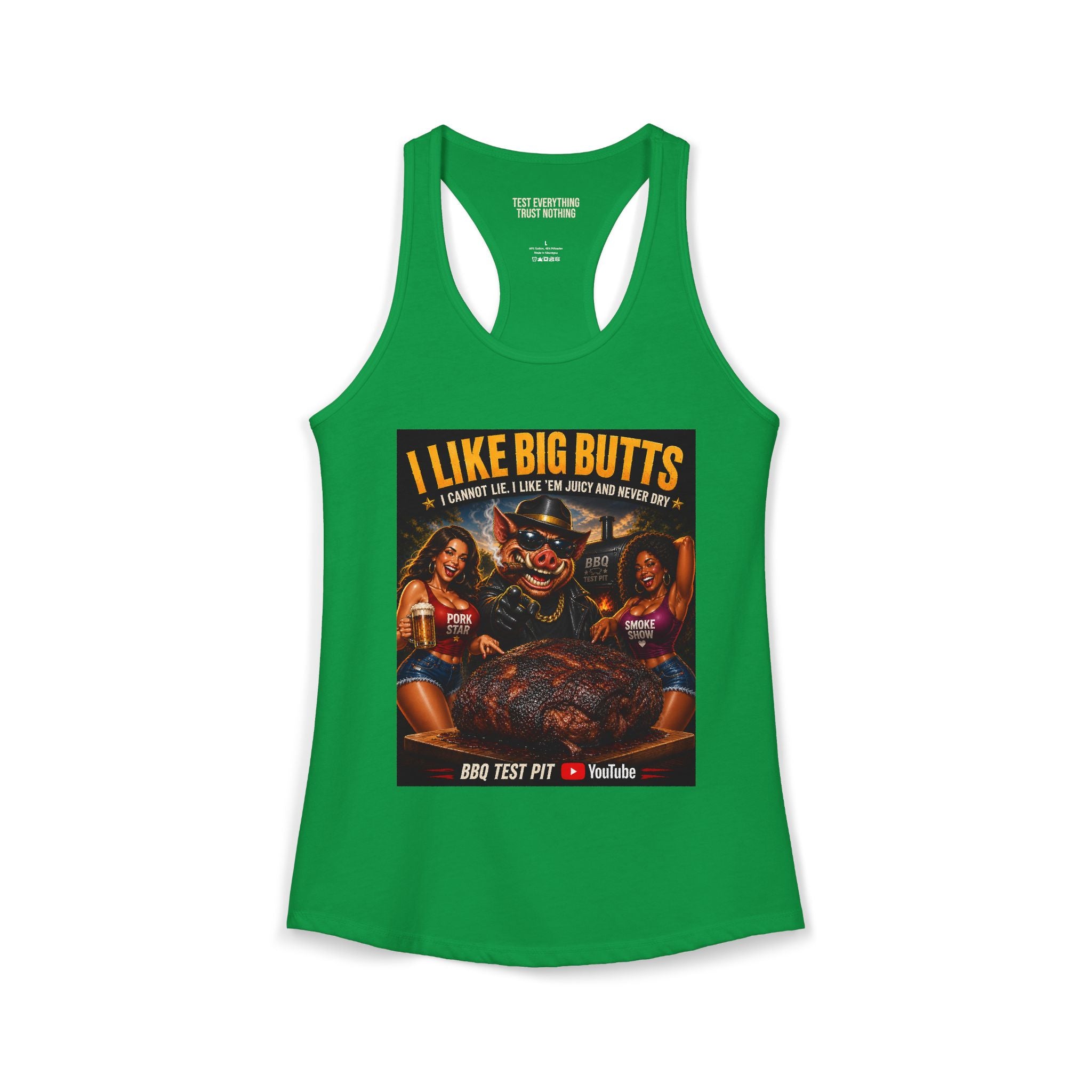 I Like Big BUTTS Women's Tank Top — Premium Racerback | BBQ Test Pit