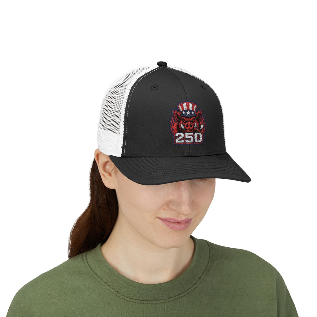 BBQ Test Pit America's 250th Birthday Trucker Hat | Limited Edition Snapback Cap