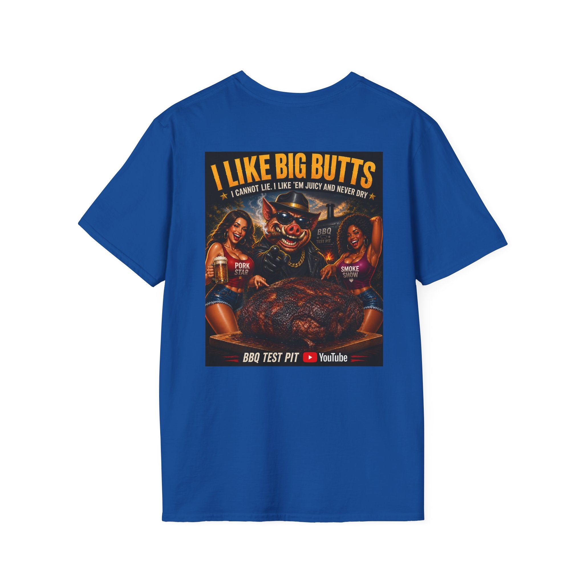I Like Big Butts T-Shirt — Premium Softstyle BBQ Tee | BBQ Test Pit