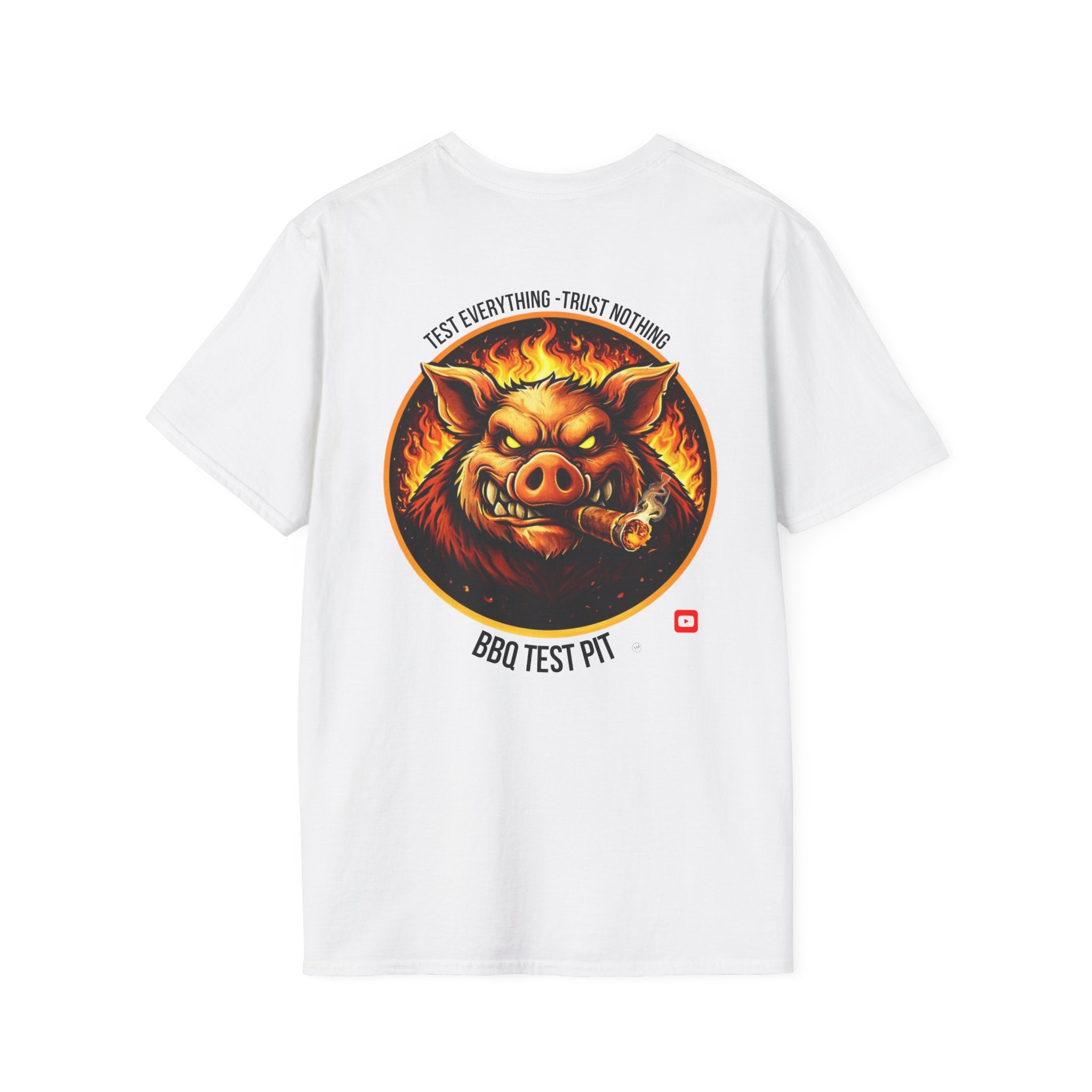BBQ Test Pit Official Logo T-Shirt — Premium Softstyle Uniform | Batch 001
