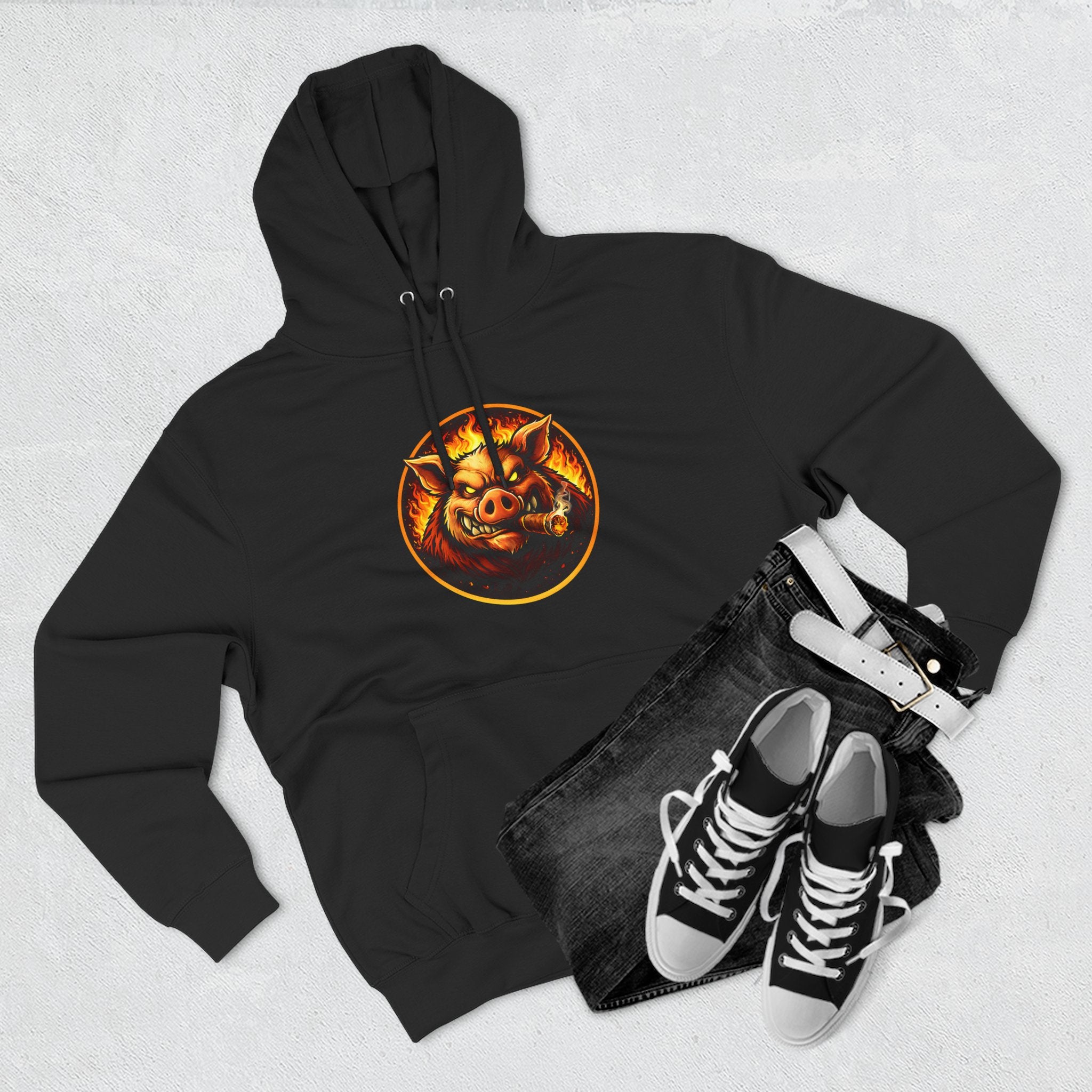 BBQ Test Pit Official Logo Hoodie — Premium Heavyweight Uniform | Batch 001