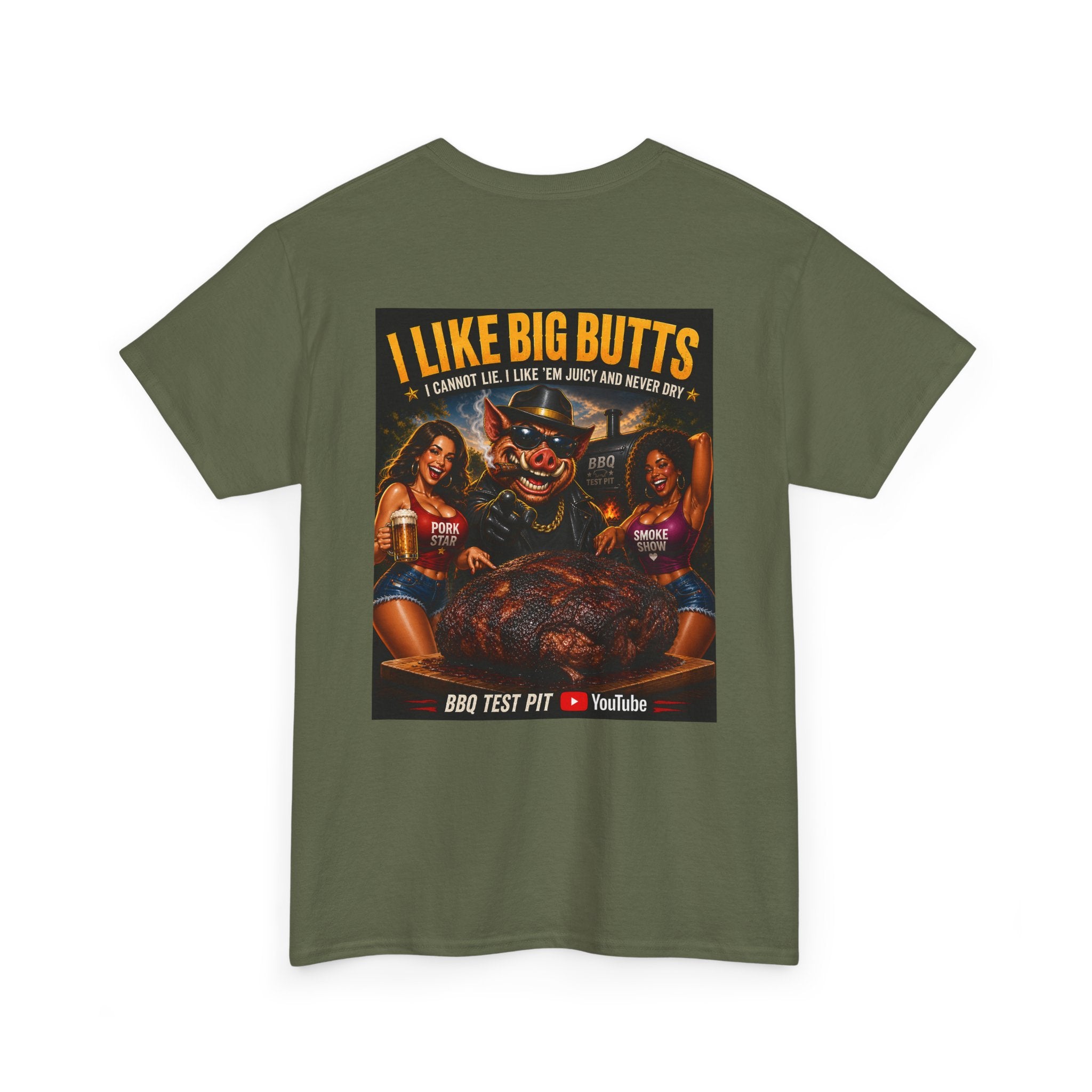 I Like Big Butts T-Shirt — The Ultimate Pork Butt Pitmaster Tee | BBQ Test Pit