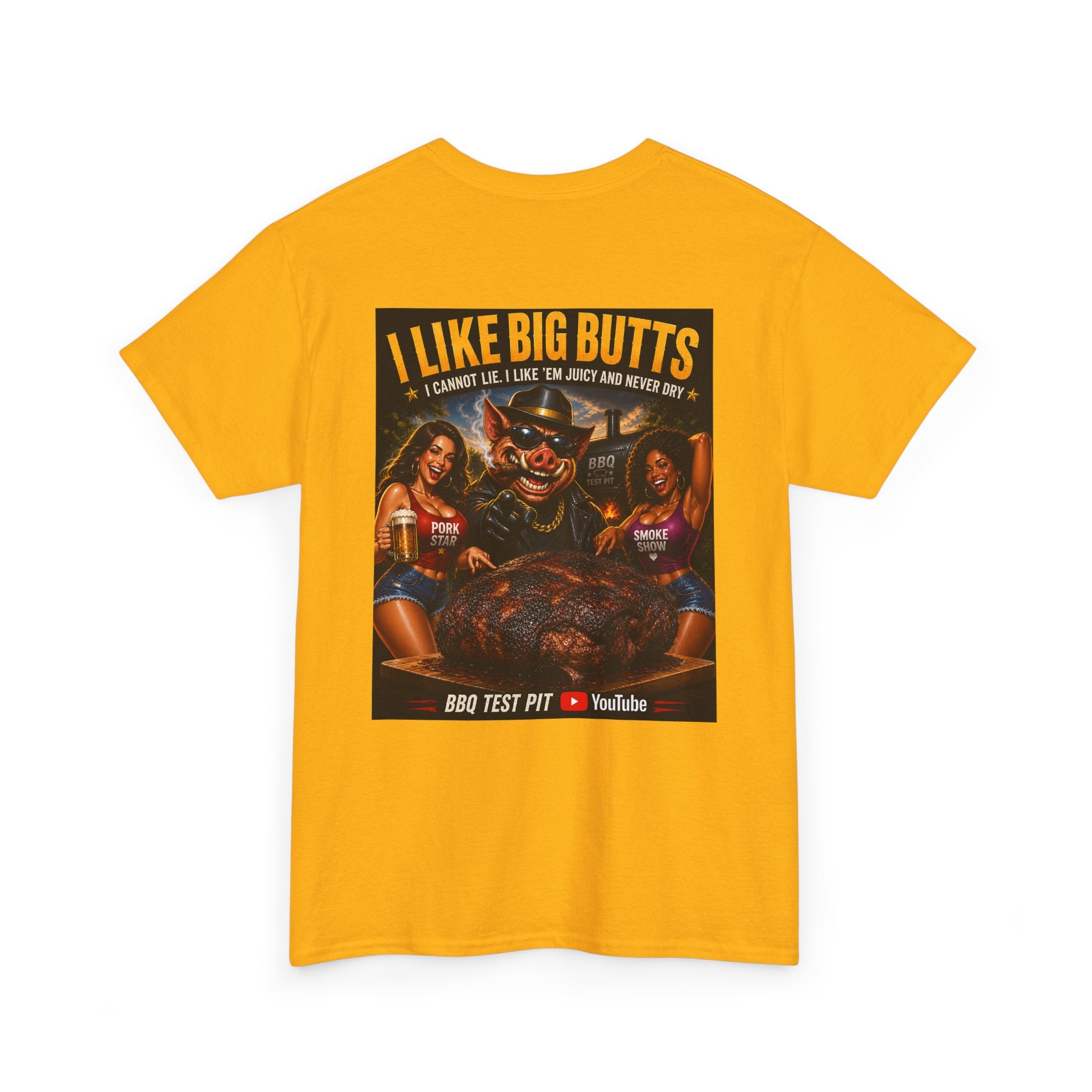 I Like Big Butts T-Shirt — The Ultimate Pork Butt Pitmaster Tee | BBQ Test Pit