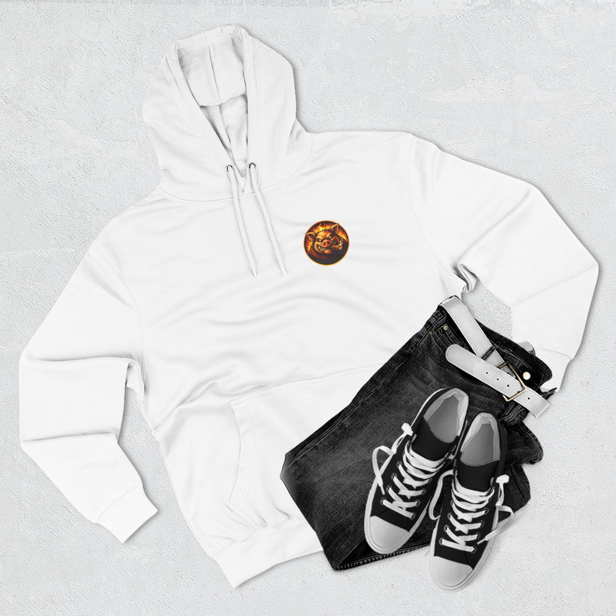 BBQ Test Pit Official Logo Hoodie — Premium Heavyweight Uniform | Batch 001