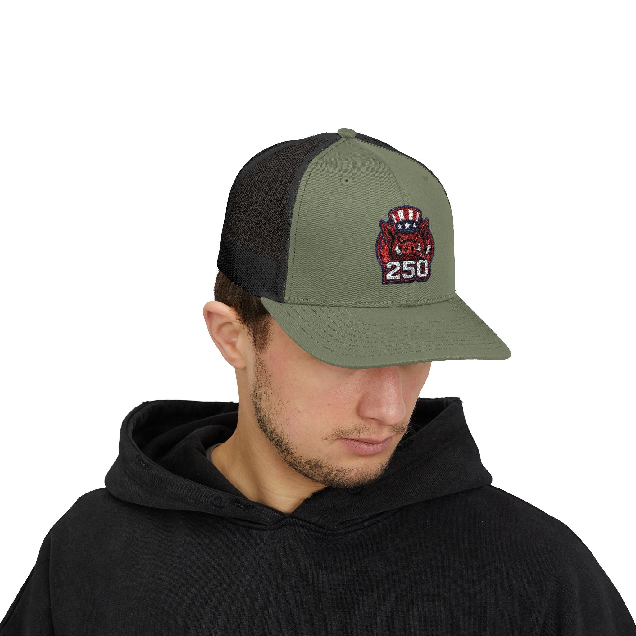 BBQ Test Pit America's 250th Birthday Trucker Hat | Limited Edition Snapback Cap