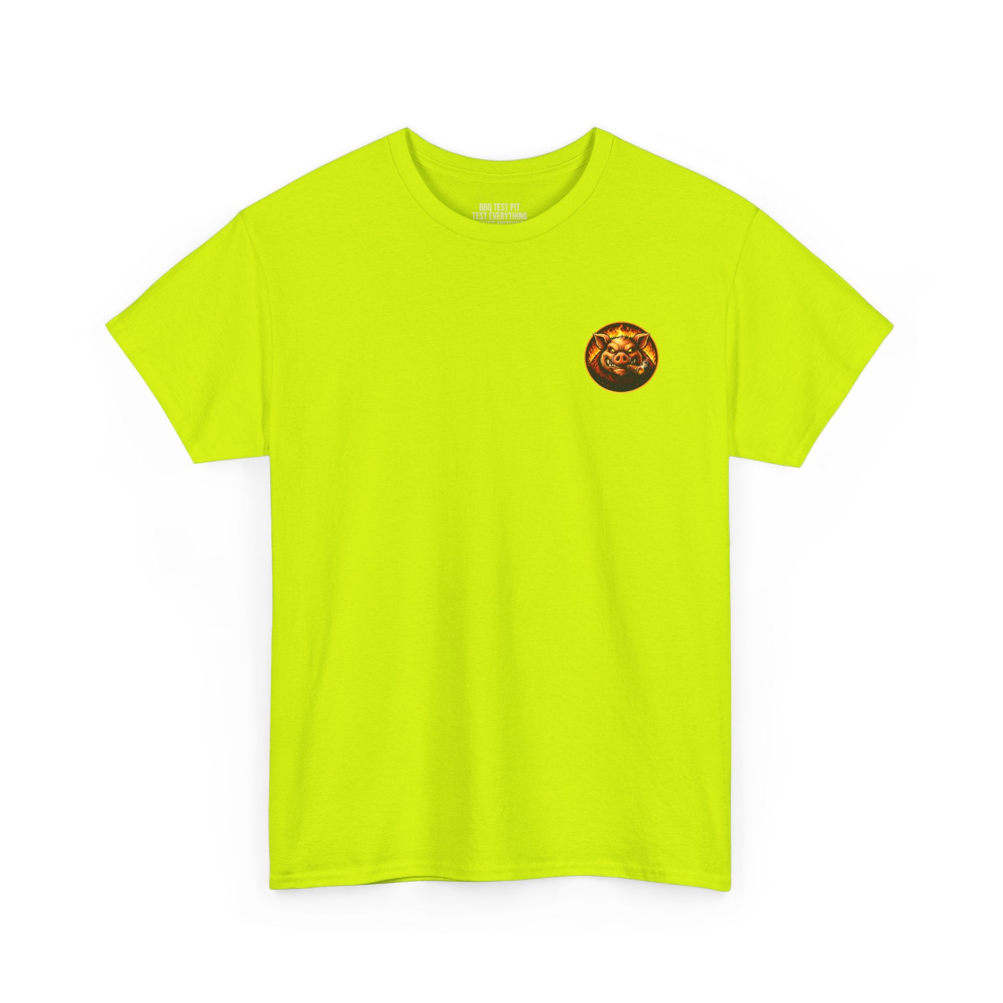 Whatever You Made… Stop Calling It BBQ. – BBQ Test Pit Funny BBQ Heavy Duty T-Shirt