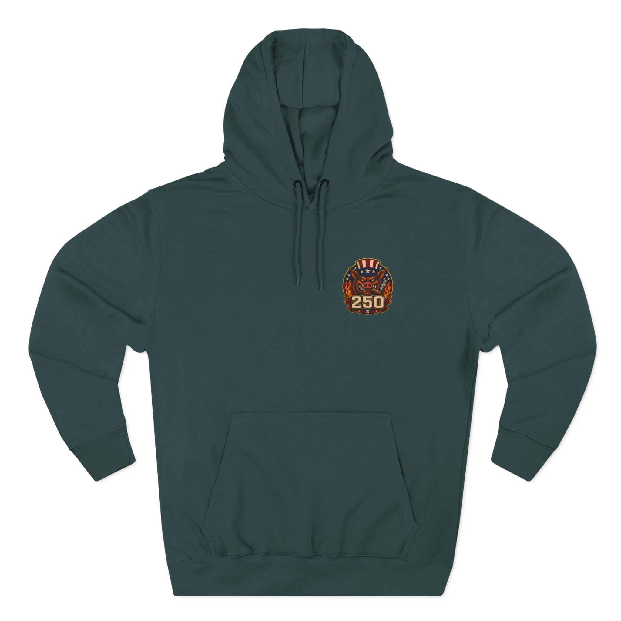 BBQ Test Pit America's 250th Birthday Hoodie | Limited Edition Patriotic Fleece