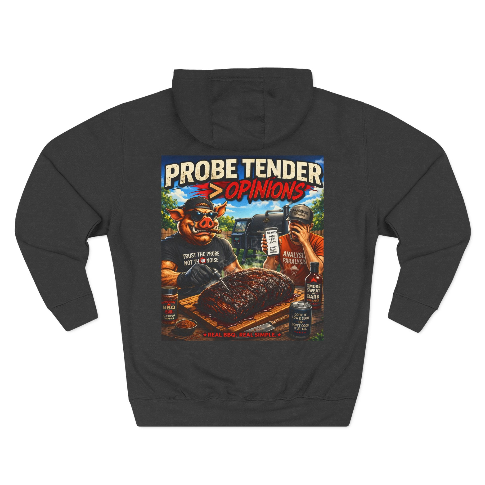 Probe Tender > Opinions Hoodie — Premium Heavyweight Fleece | BBQ Test Pit
