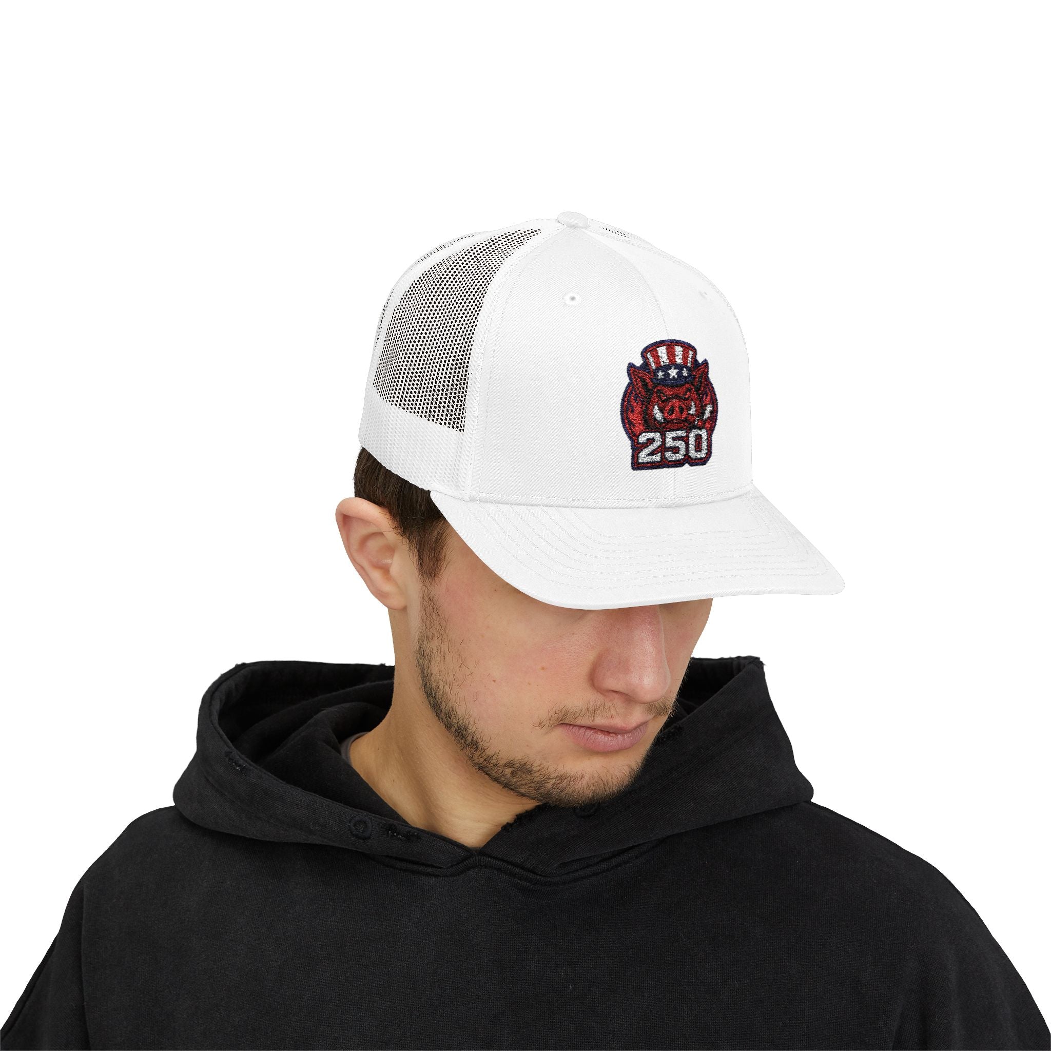 BBQ Test Pit America's 250th Birthday Trucker Hat | Limited Edition Snapback Cap