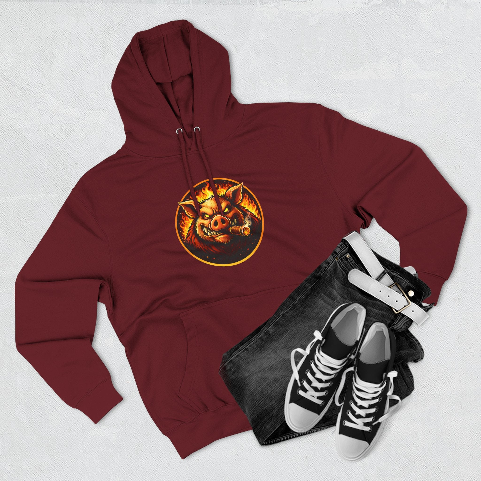 BBQ Test Pit Official Logo Hoodie — Premium Heavyweight Uniform | Batch 001