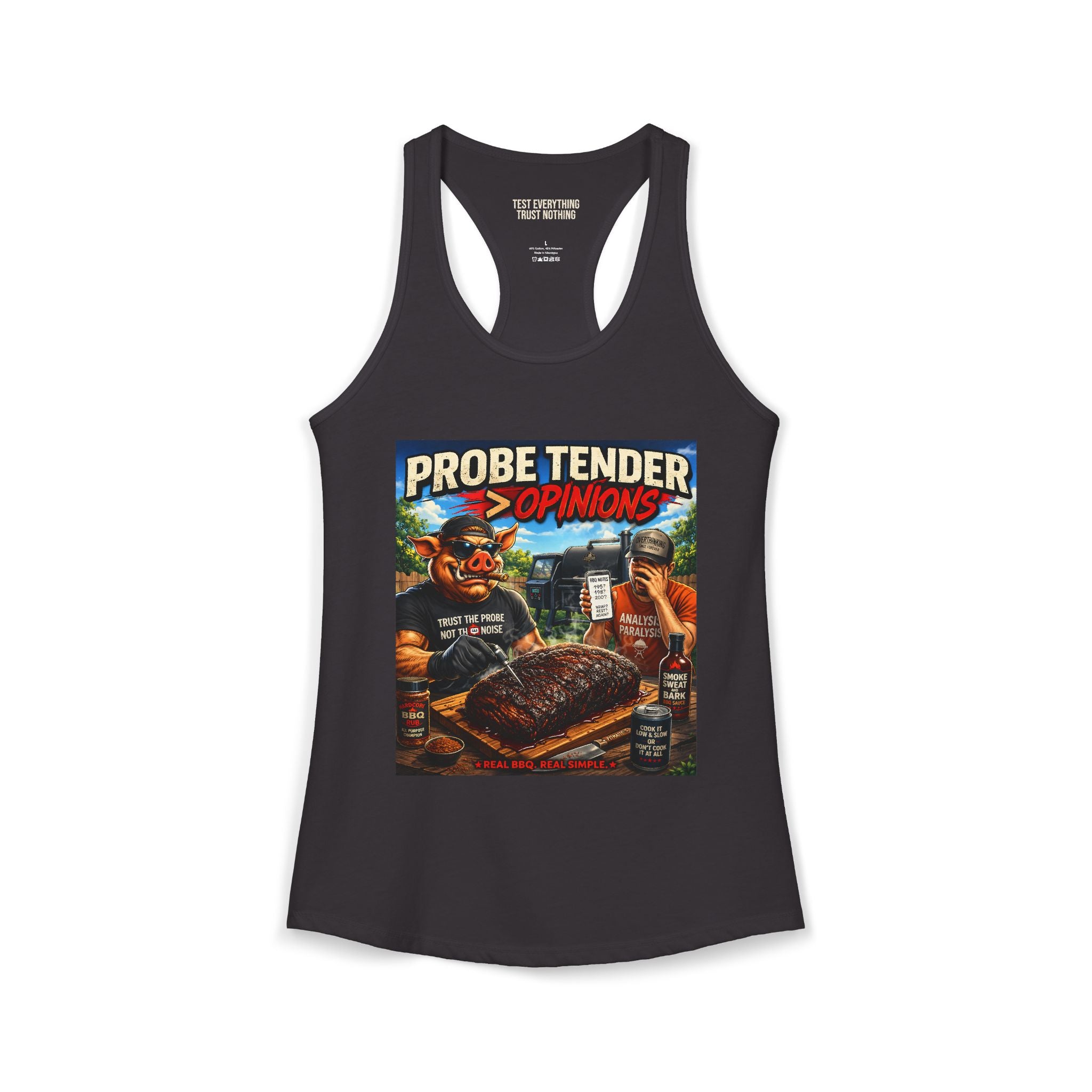 Probe Tender > Opinions Women's Tank Top — Premium Racerback | BBQ Test Pit