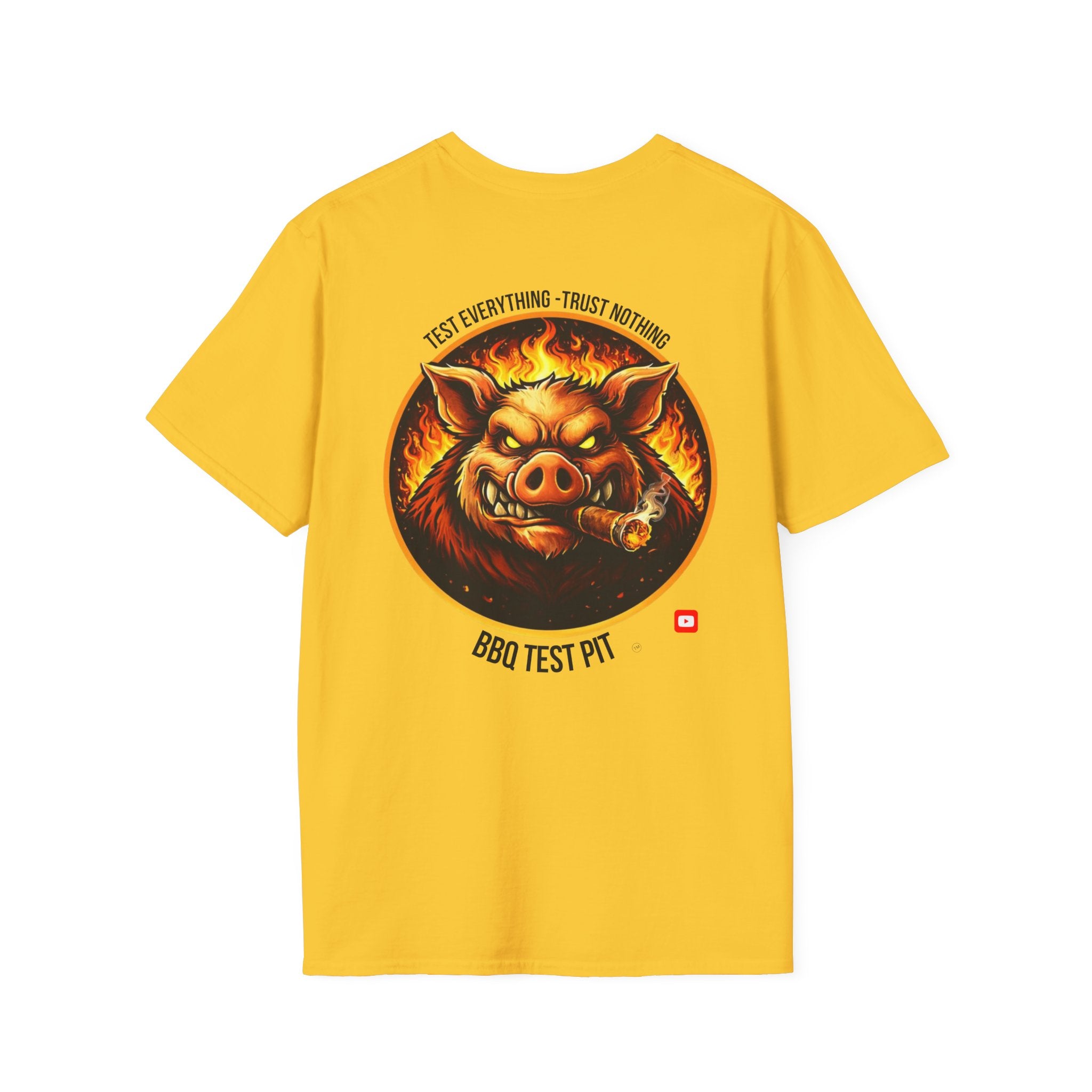 BBQ Test Pit Official Logo T-Shirt — Premium Softstyle Uniform | Batch 001
