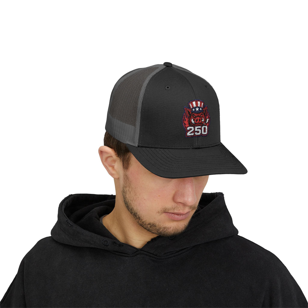 BBQ Test Pit America's 250th Birthday Trucker Hat | Limited Edition Snapback Cap