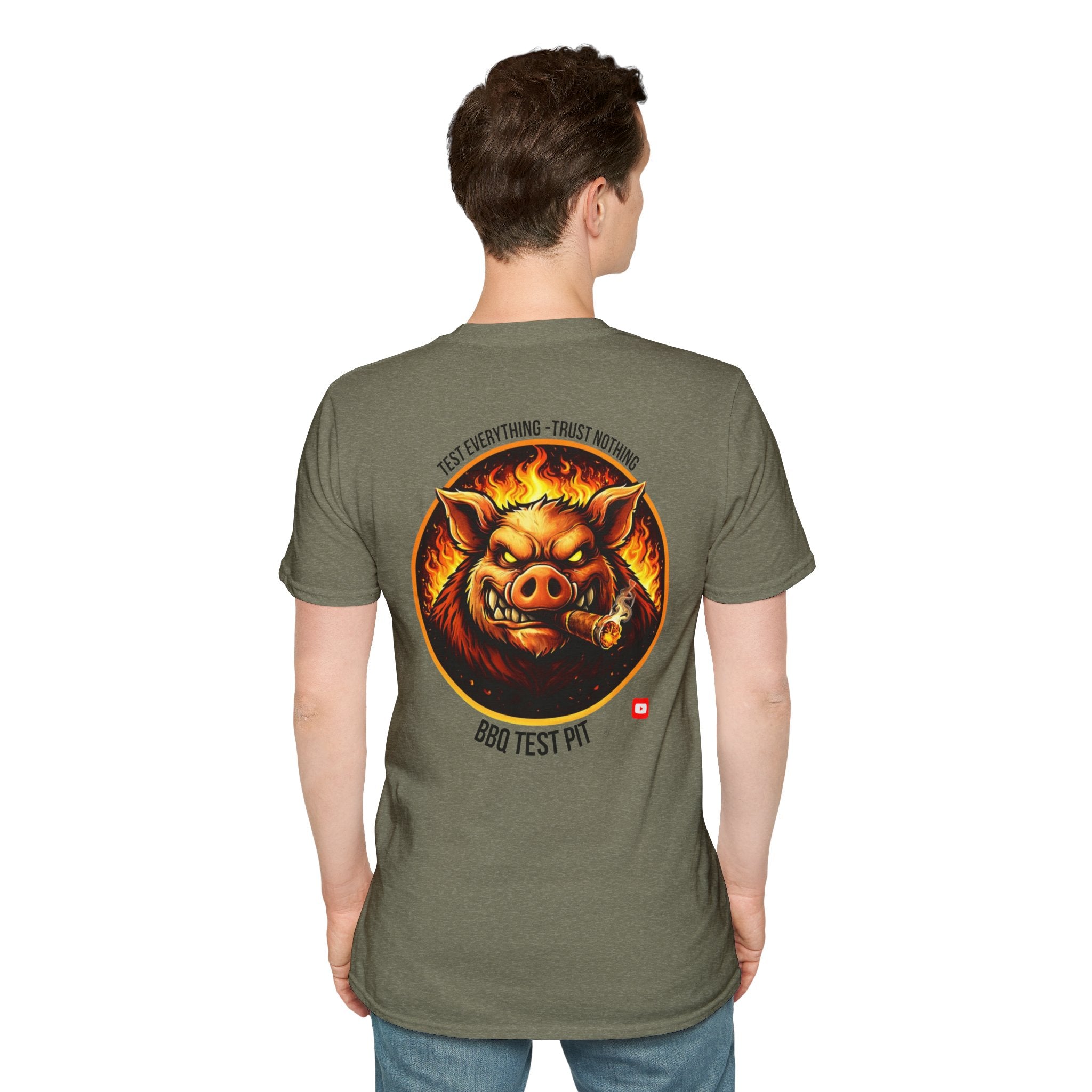 BBQ Test Pit Official Logo T-Shirt — Premium Softstyle Uniform | Batch 001