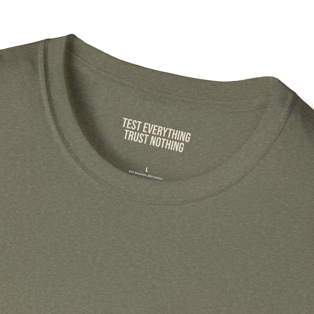 BBQ Test Pit Official Logo T-Shirt — Premium Softstyle Uniform | Batch 001