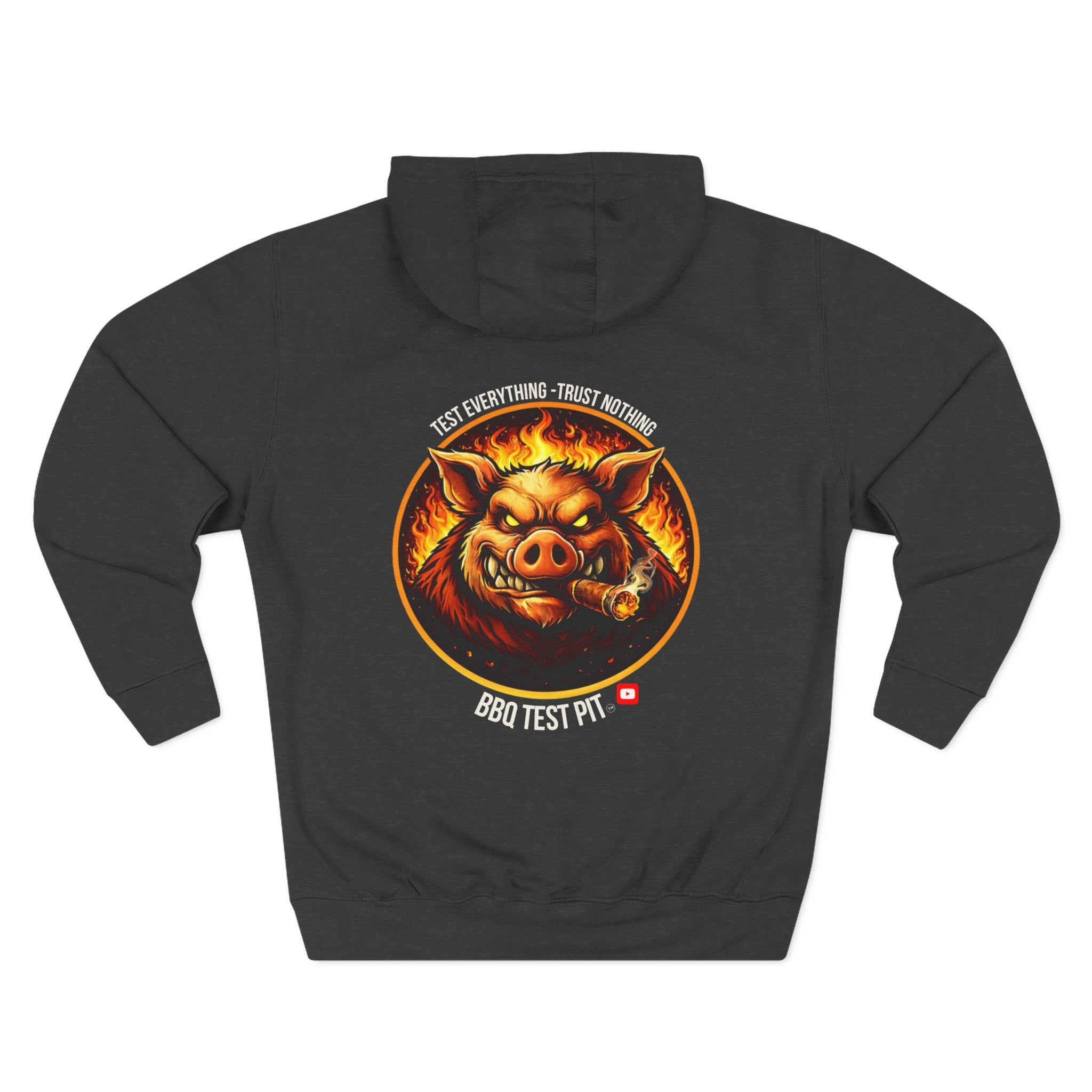 BBQ Test Pit Official Logo Hoodie — Premium Heavyweight Uniform | Batch 001