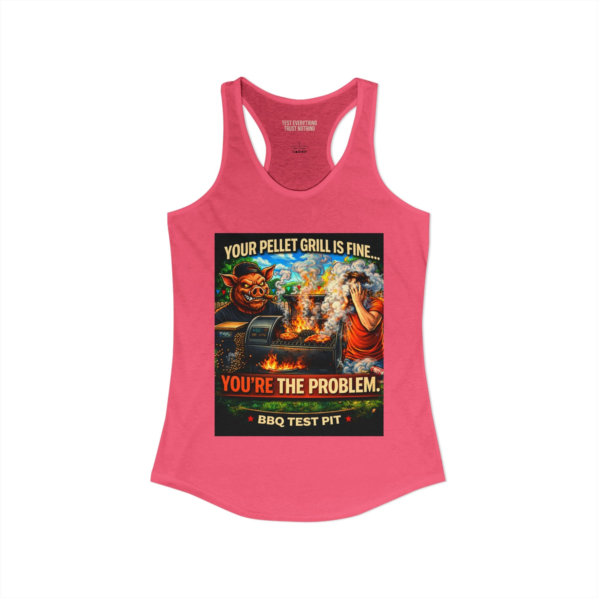 You're The Problem Women's Tank Top — Premium Racerback | BBQ Test Pit