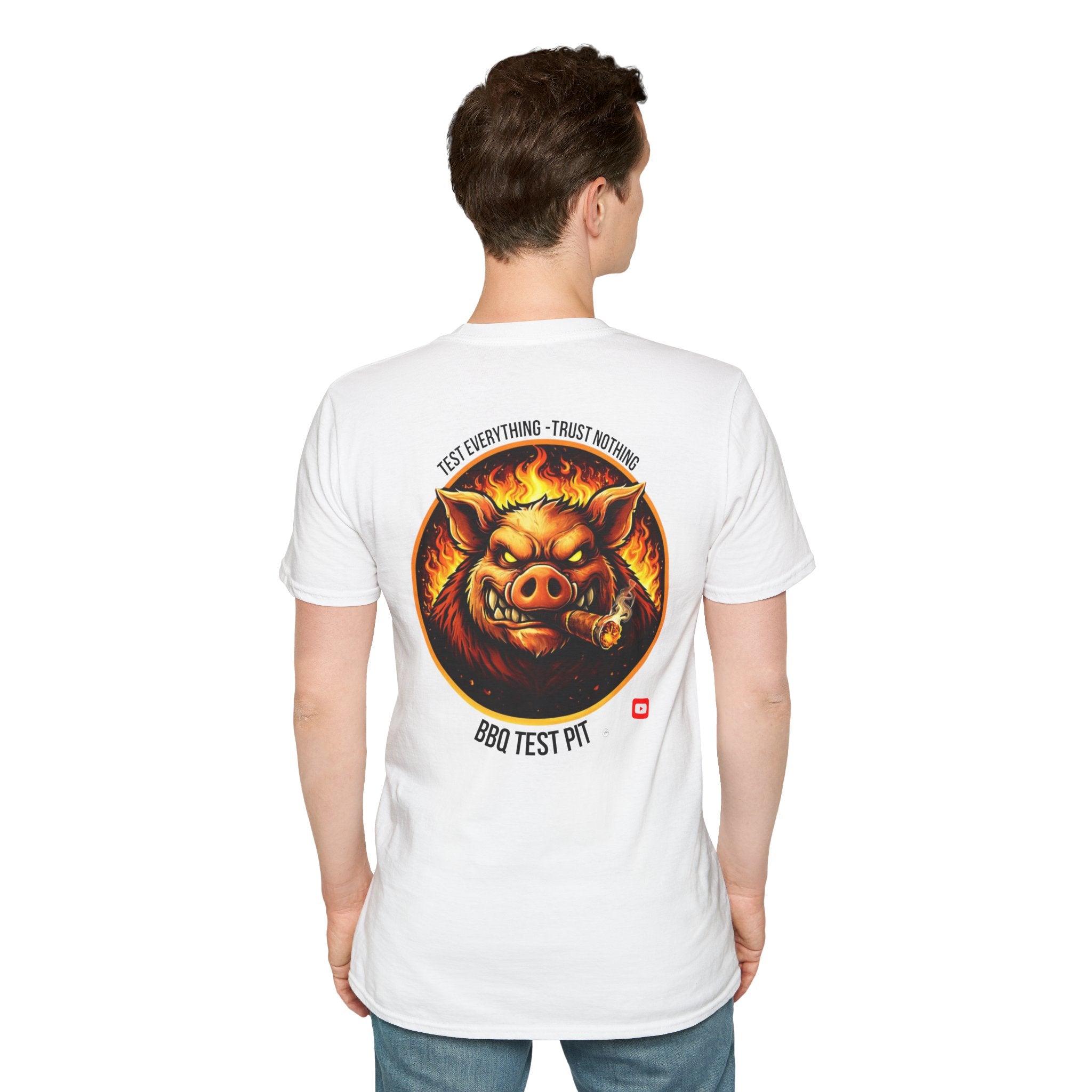 BBQ Test Pit Official Logo T-Shirt — Premium Softstyle Uniform | Batch 001