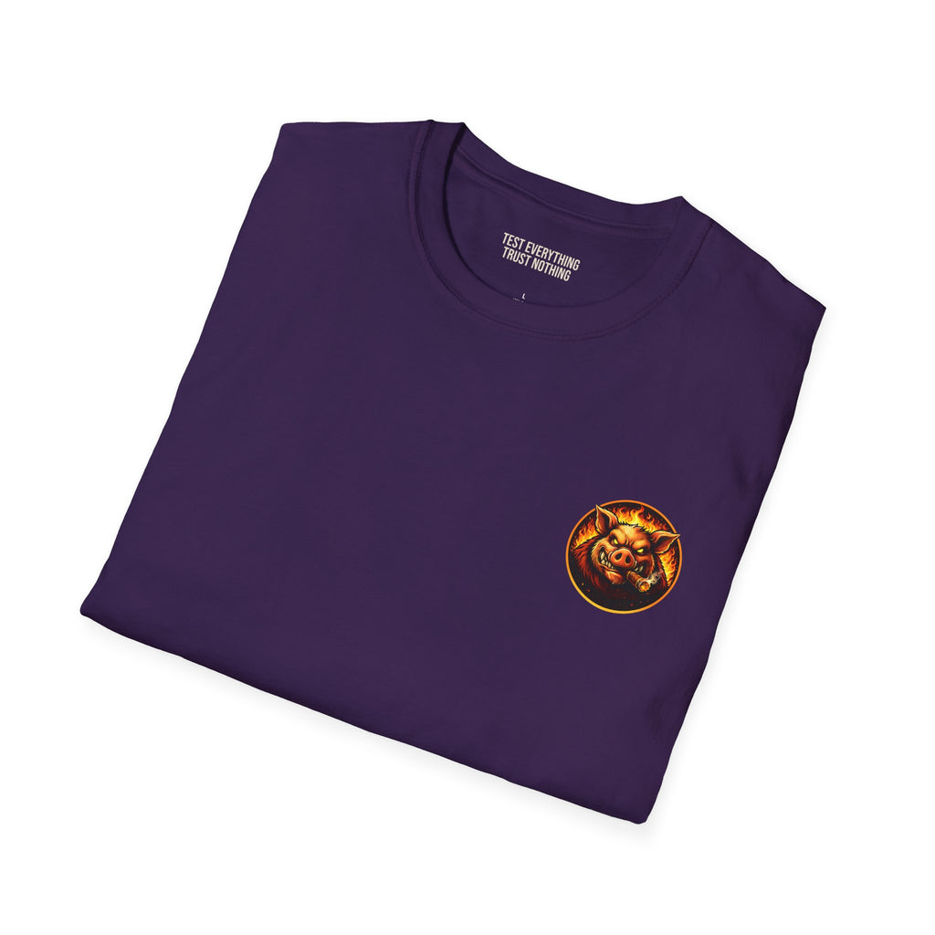 BBQ Test Pit Official Logo T-Shirt — Premium Softstyle Uniform | Batch 001