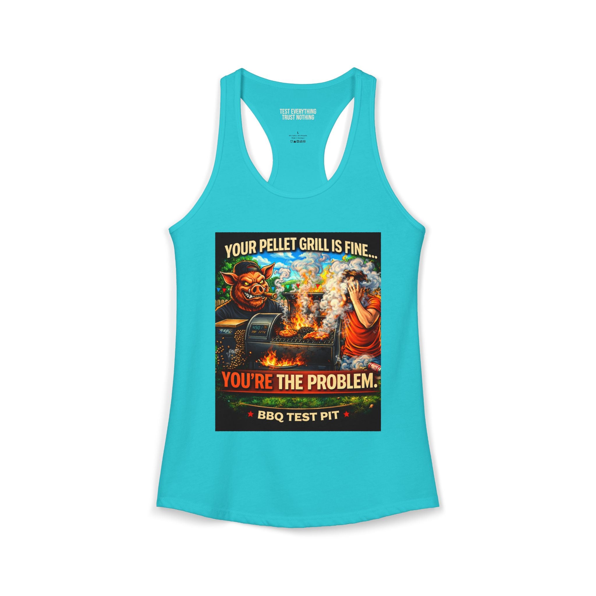 You're The Problem Women's Tank Top — Premium Racerback | BBQ Test Pit