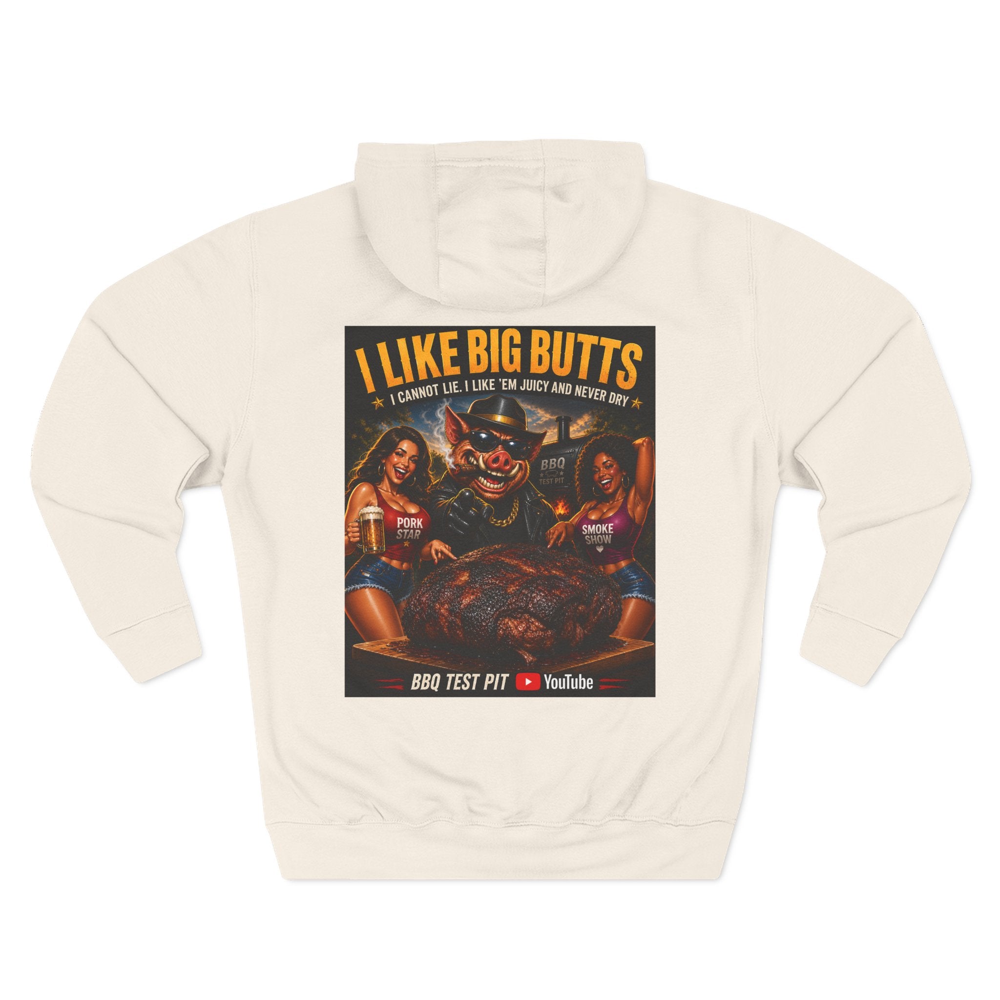 I Like Big Butts BBQ Hoodie — Premium Heavyweight Fleece | BBQ Test Pit
