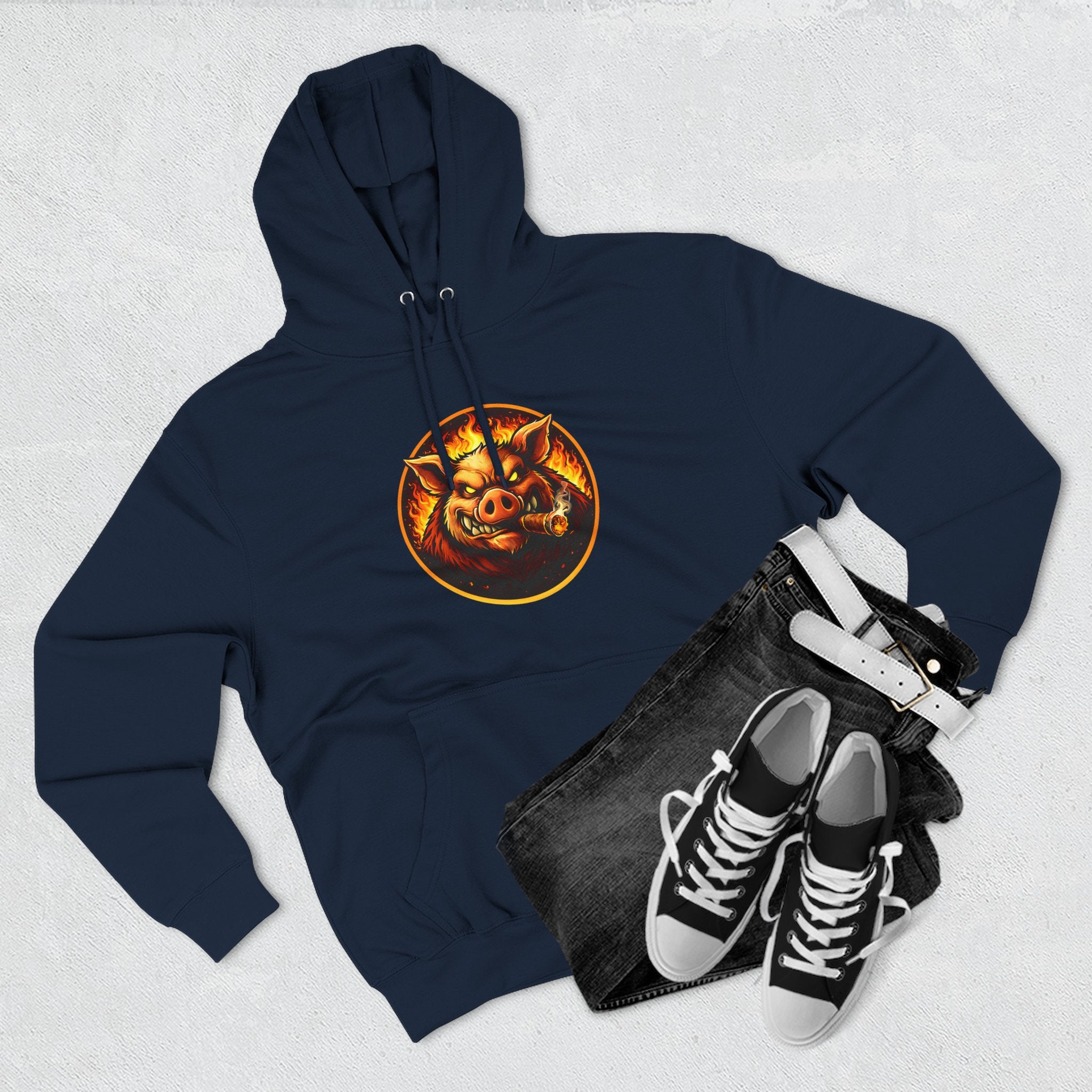 BBQ Test Pit Official Logo Hoodie — Premium Heavyweight Uniform | Batch 001