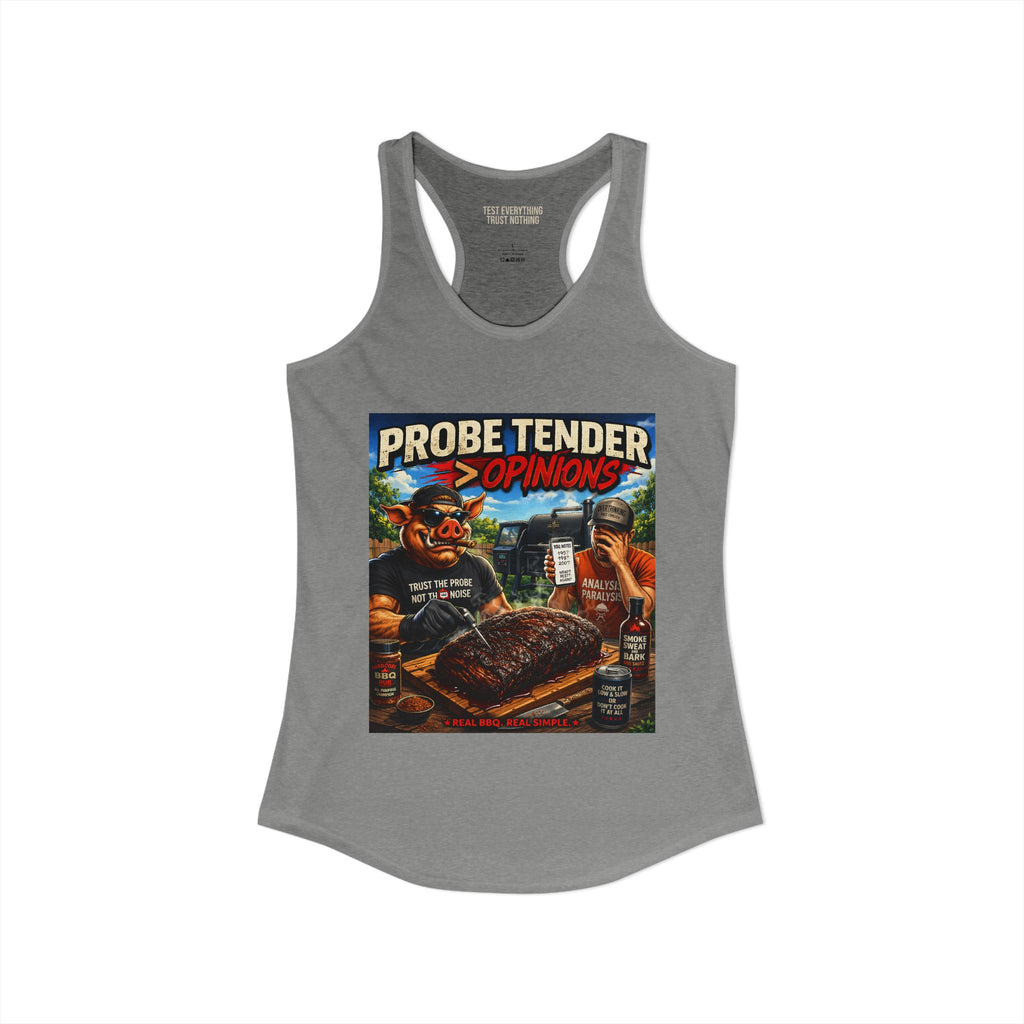 Probe Tender > Opinions Women's Tank Top — Premium Racerback | BBQ Test Pit