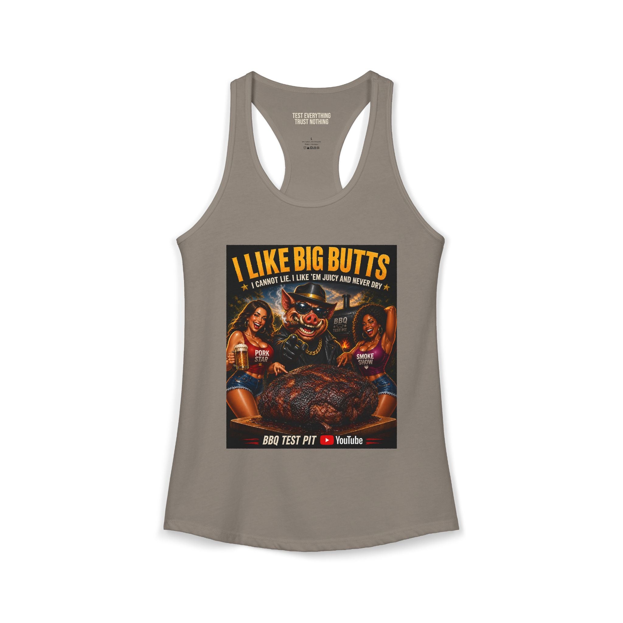 I Like Big BUTTS Women's Tank Top — Premium Racerback | BBQ Test Pit
