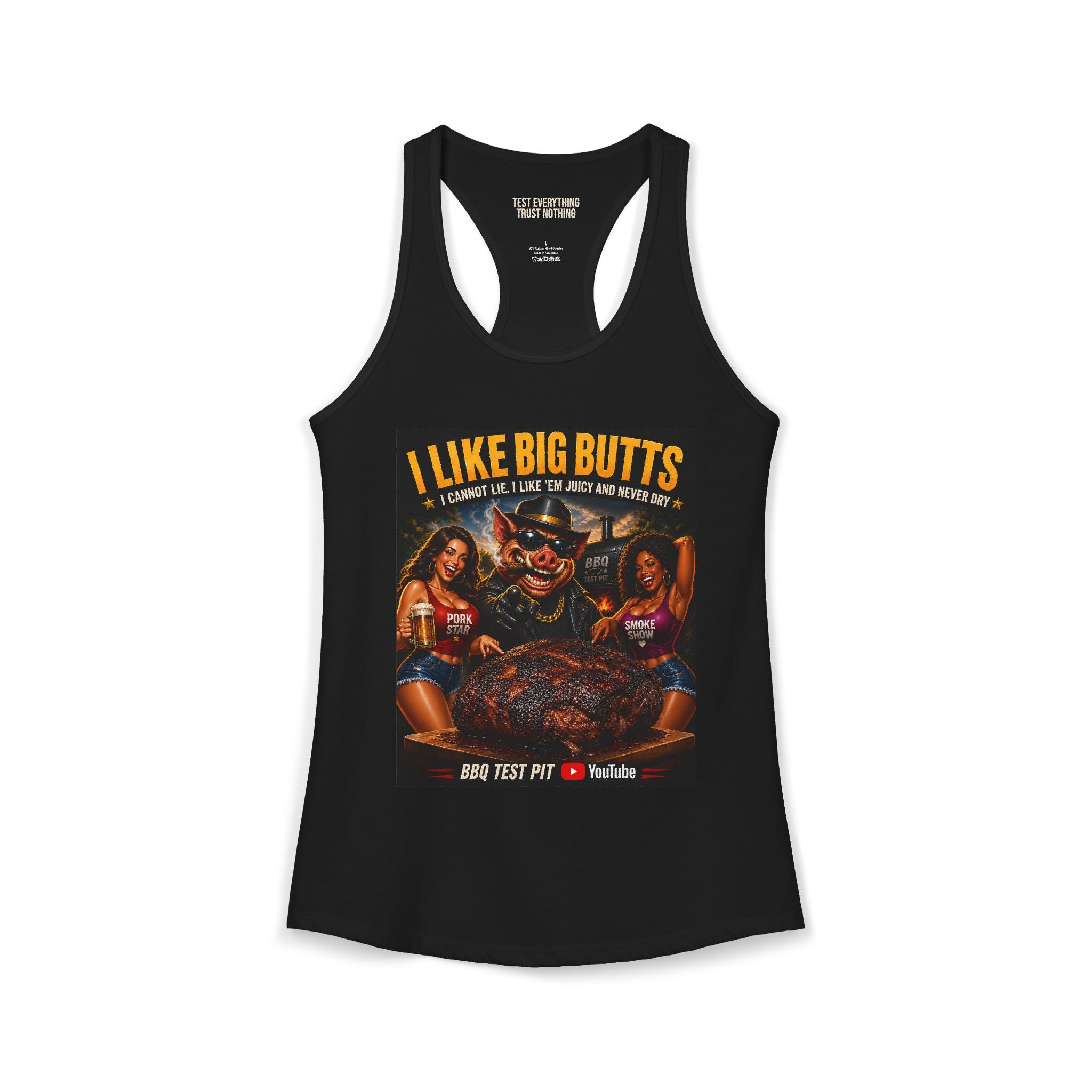 I Like Big BUTTS Women's Tank Top — Premium Racerback | BBQ Test Pit