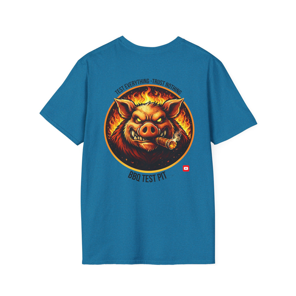 BBQ Test Pit Official Logo T-Shirt — Premium Softstyle Uniform | Batch 001