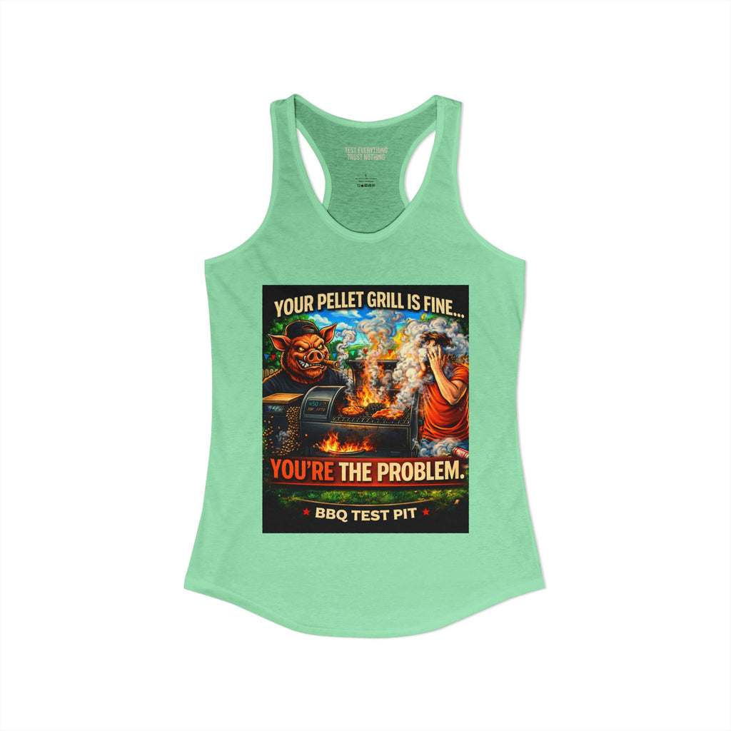 You're The Problem Women's Tank Top — Premium Racerback | BBQ Test Pit