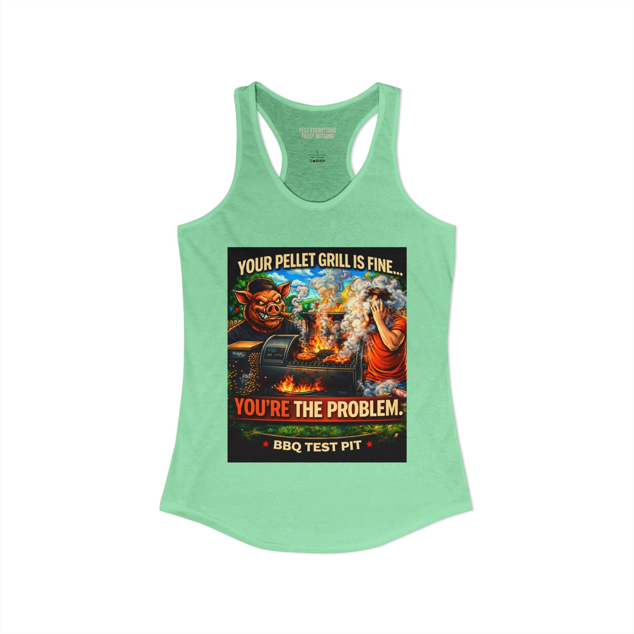 You're The Problem Women's Tank Top — Premium Racerback | BBQ Test Pit