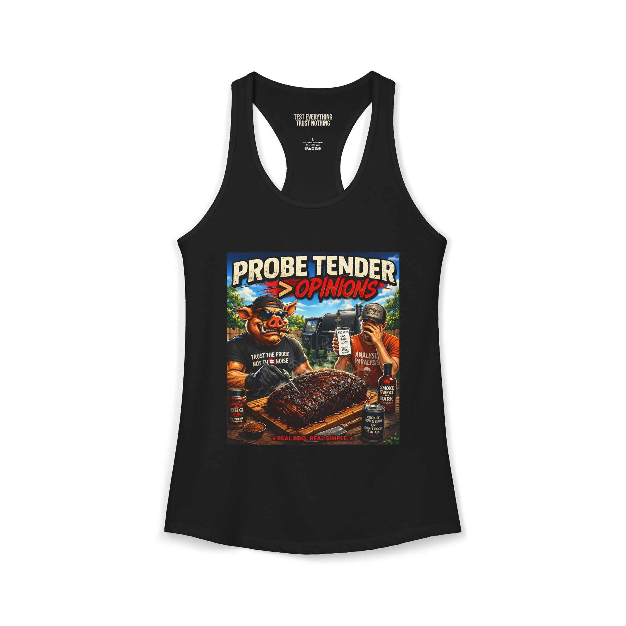 Probe Tender > Opinions Women's Tank Top — Premium Racerback | BBQ Test Pit