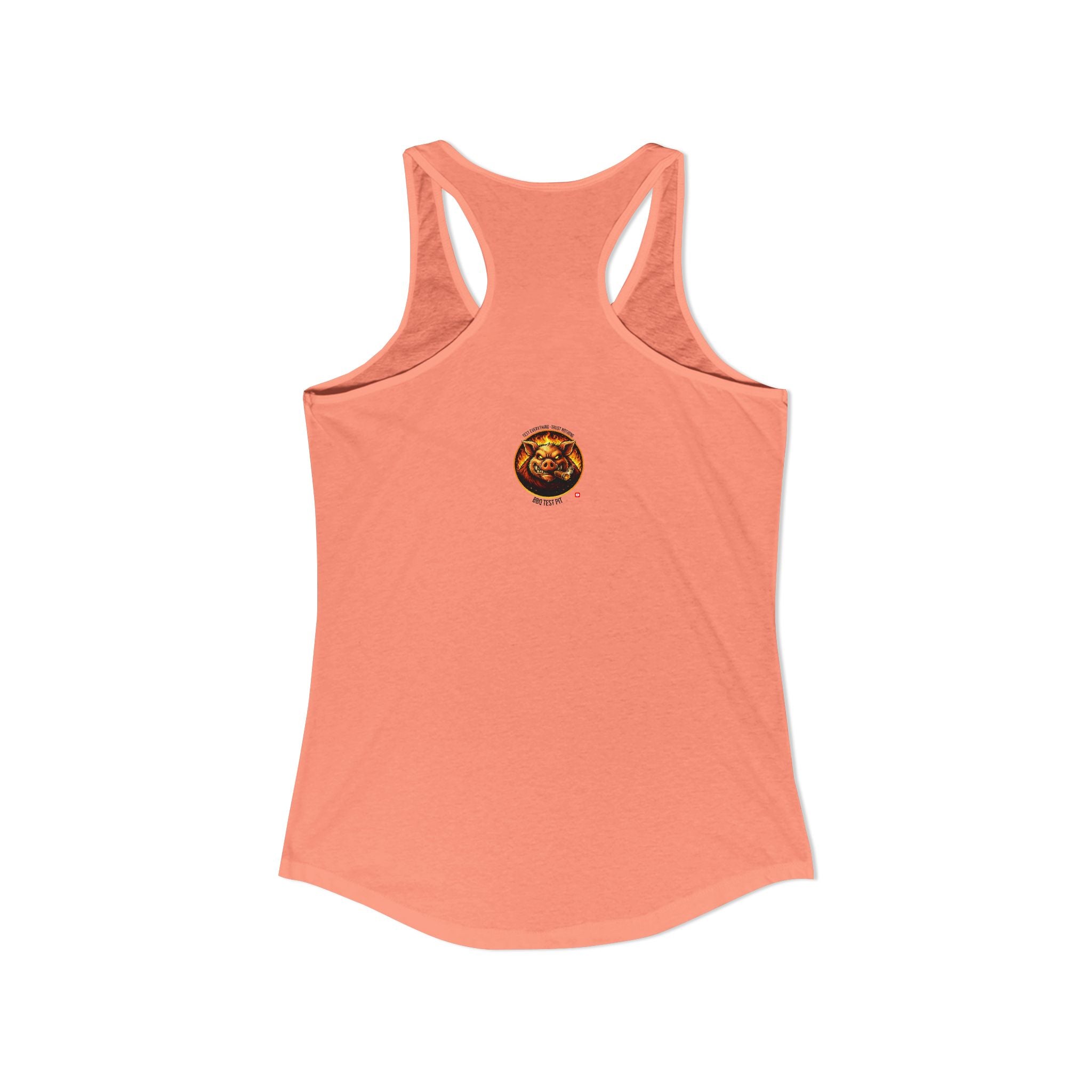 BBQ Test Pit Official Logo Women's Tank Top — Premium Racerback | Batch 001