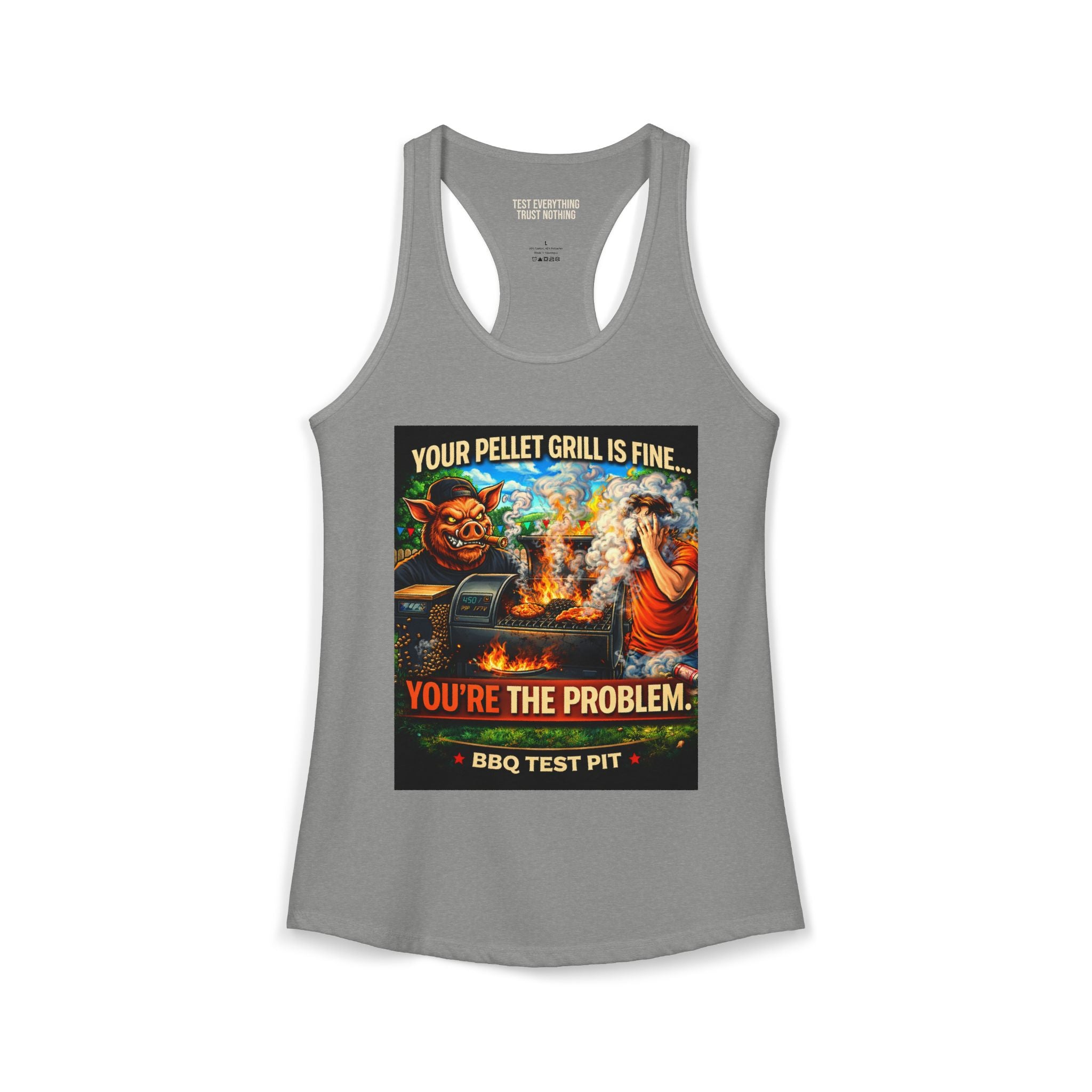 You're The Problem Women's Tank Top — Premium Racerback | BBQ Test Pit