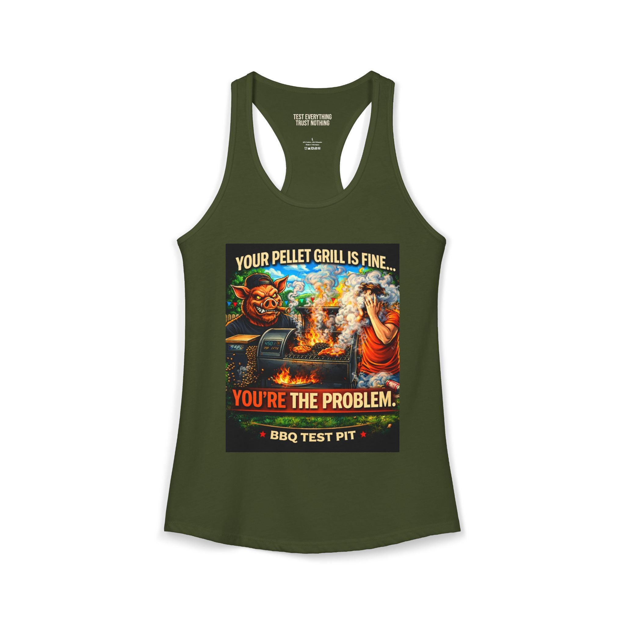 You're The Problem Women's Tank Top — Premium Racerback | BBQ Test Pit