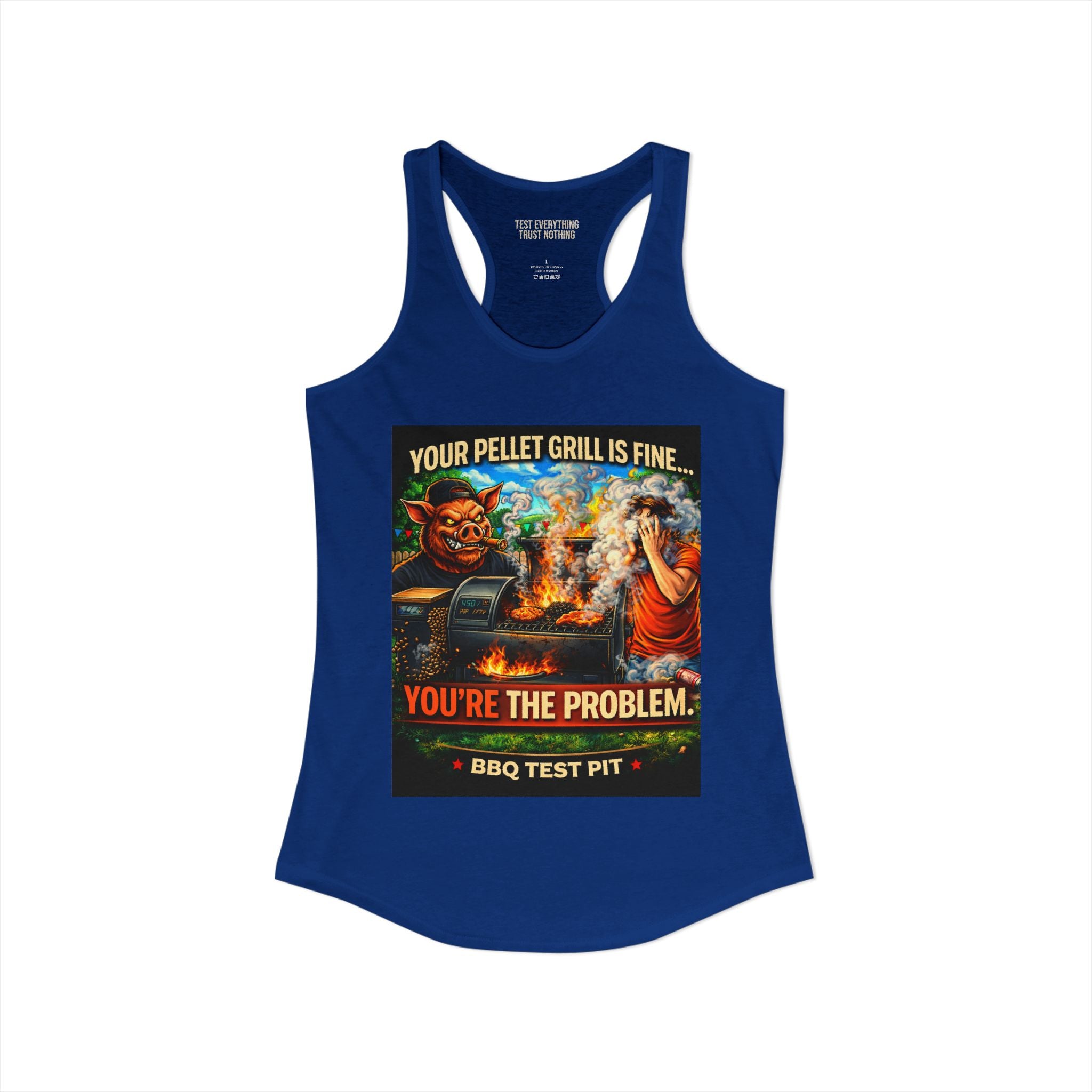 You're The Problem Women's Tank Top — Premium Racerback | BBQ Test Pit