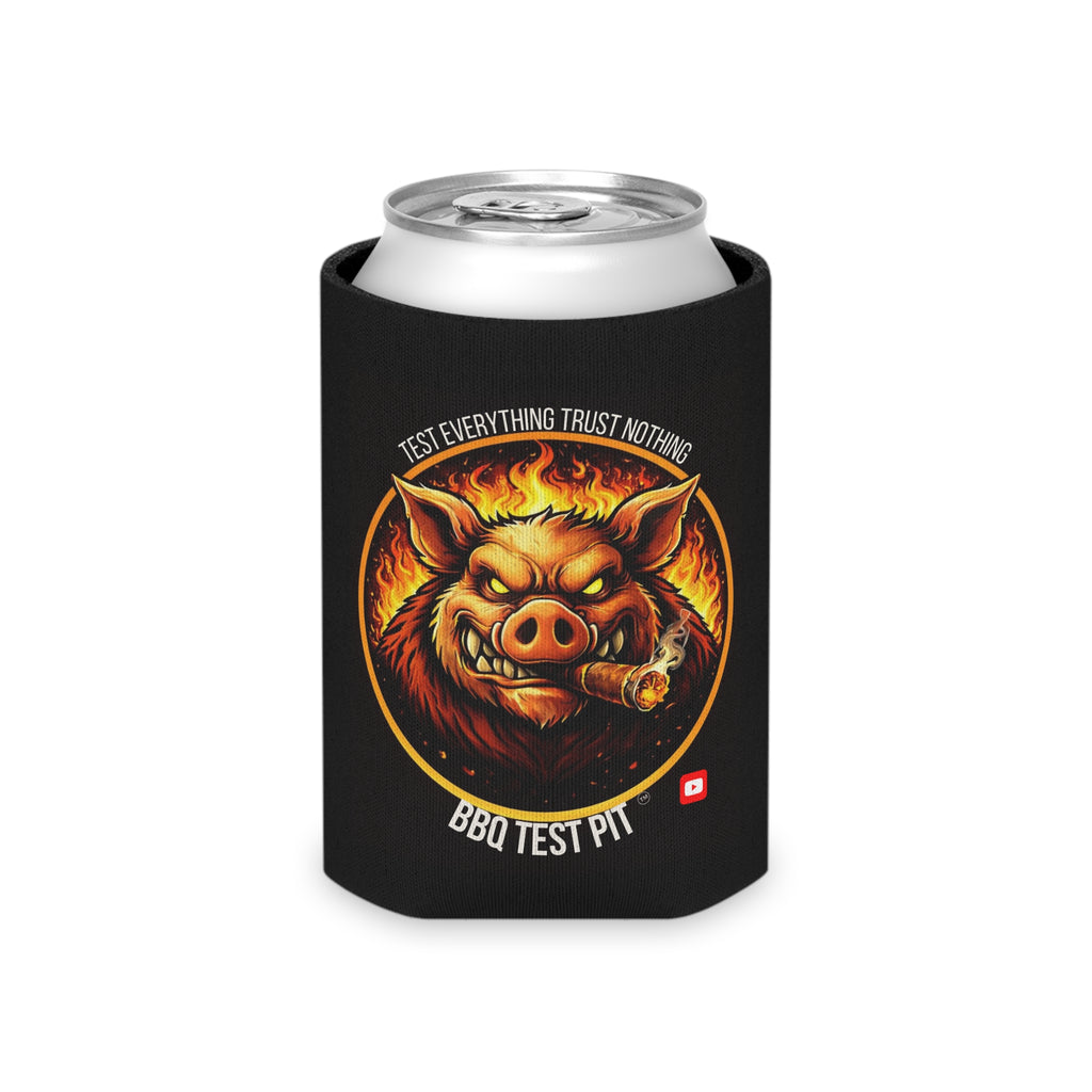 BBQ Test Pit Can Cooler — Insulated Beer Sleeves | Regular & Slim Can Options