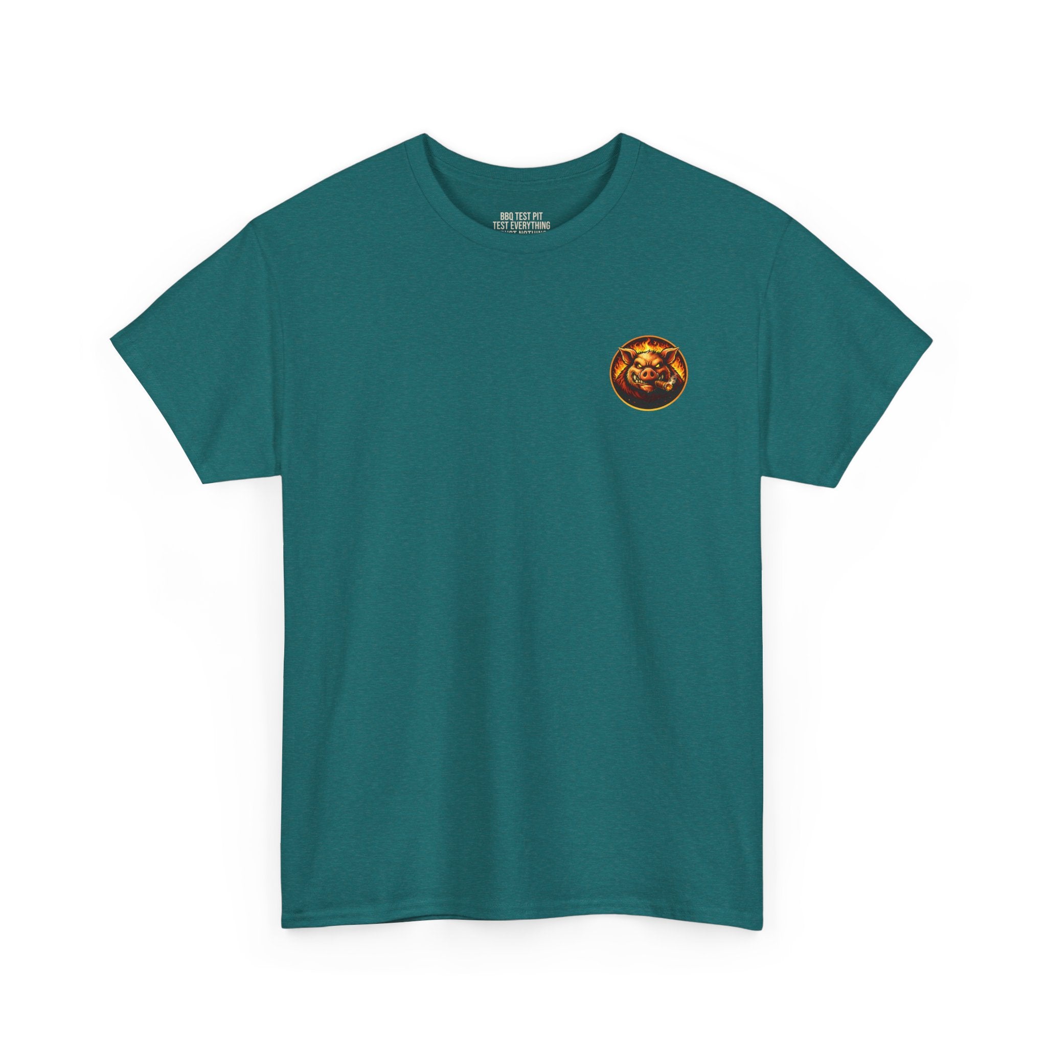 Whatever You Made… Stop Calling It BBQ. – BBQ Test Pit Funny BBQ Heavy Duty T-Shirt