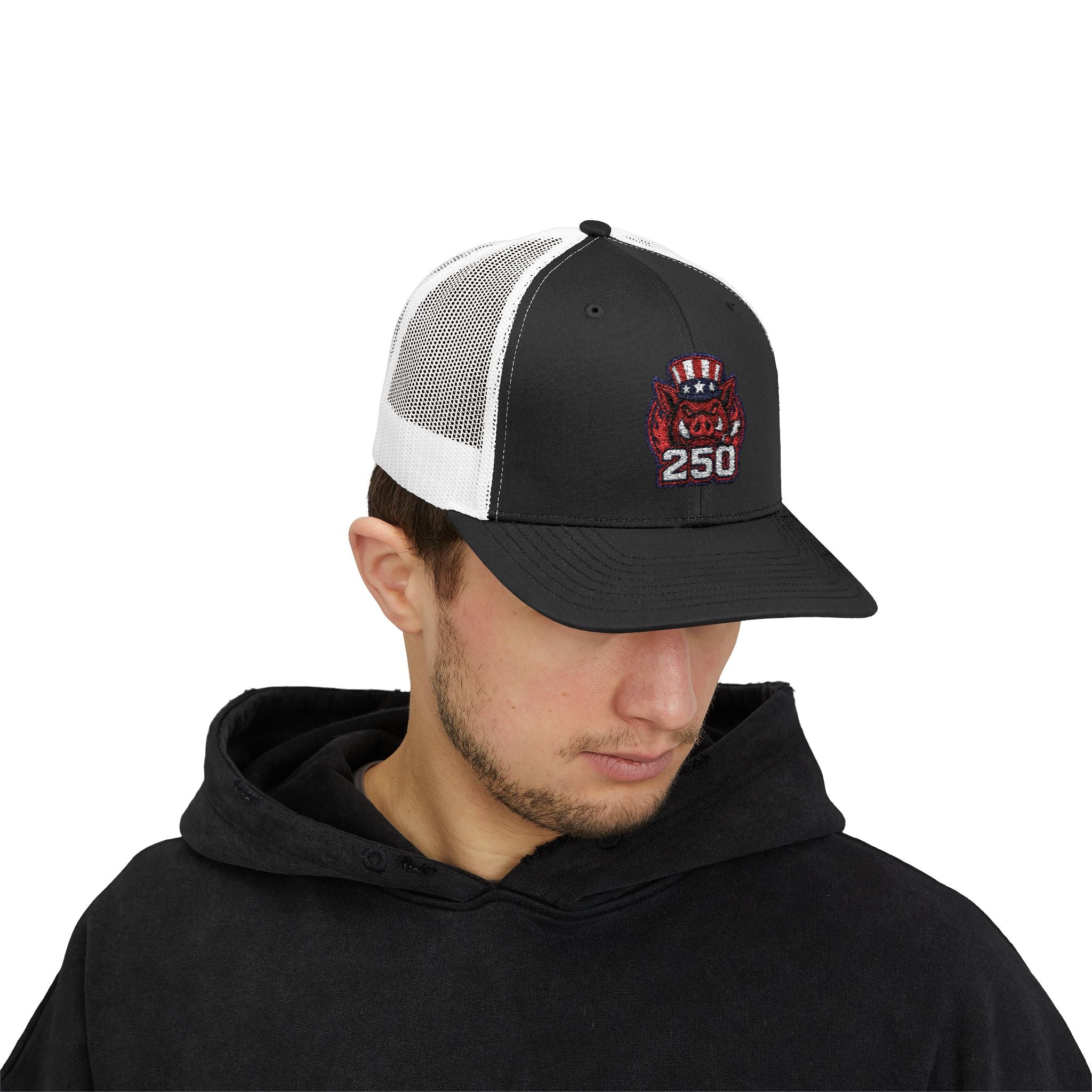 BBQ Test Pit America's 250th Birthday Trucker Hat | Limited Edition Snapback Cap