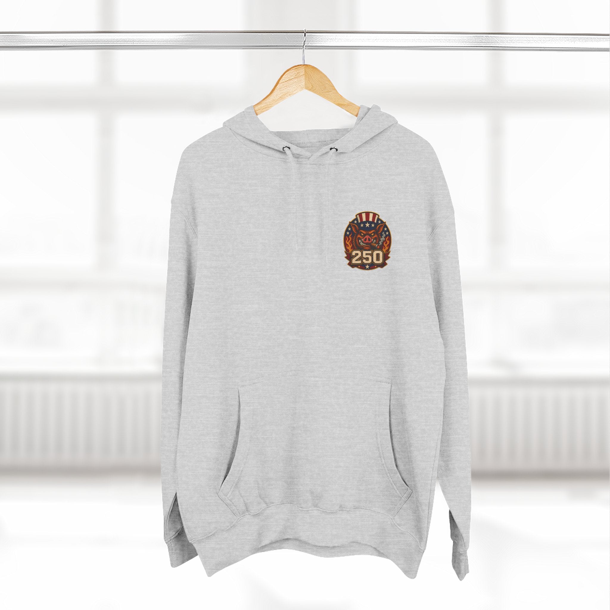 BBQ Test Pit America's 250th Birthday Hoodie | Limited Edition Patriotic Fleece