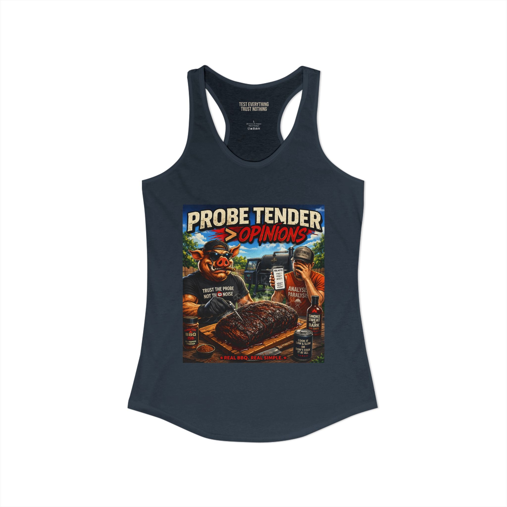 Probe Tender > Opinions Women's Tank Top — Premium Racerback | BBQ Test Pit
