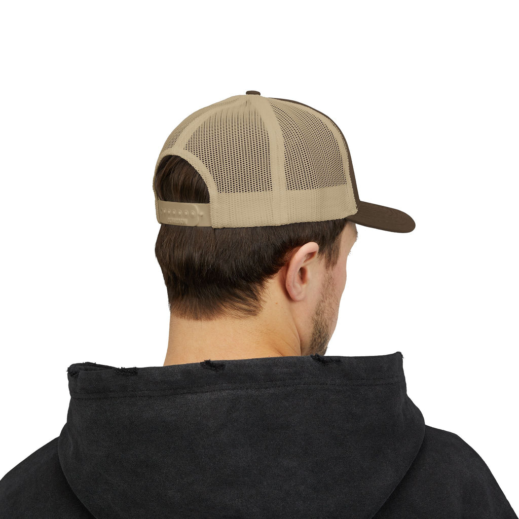 BBQ Test Pit Official Trucker Hat — Structured Snapback | Yupoong 6606